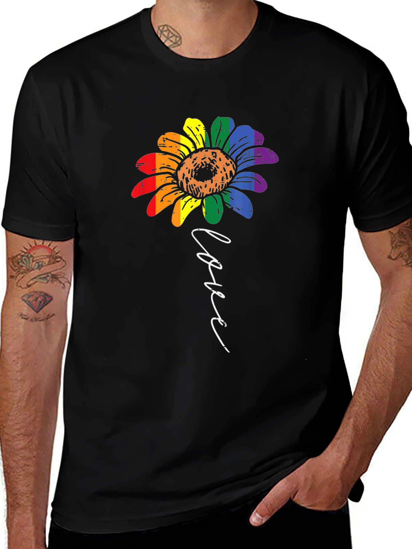 Love Sunflower LGBT Pride T-Shirt