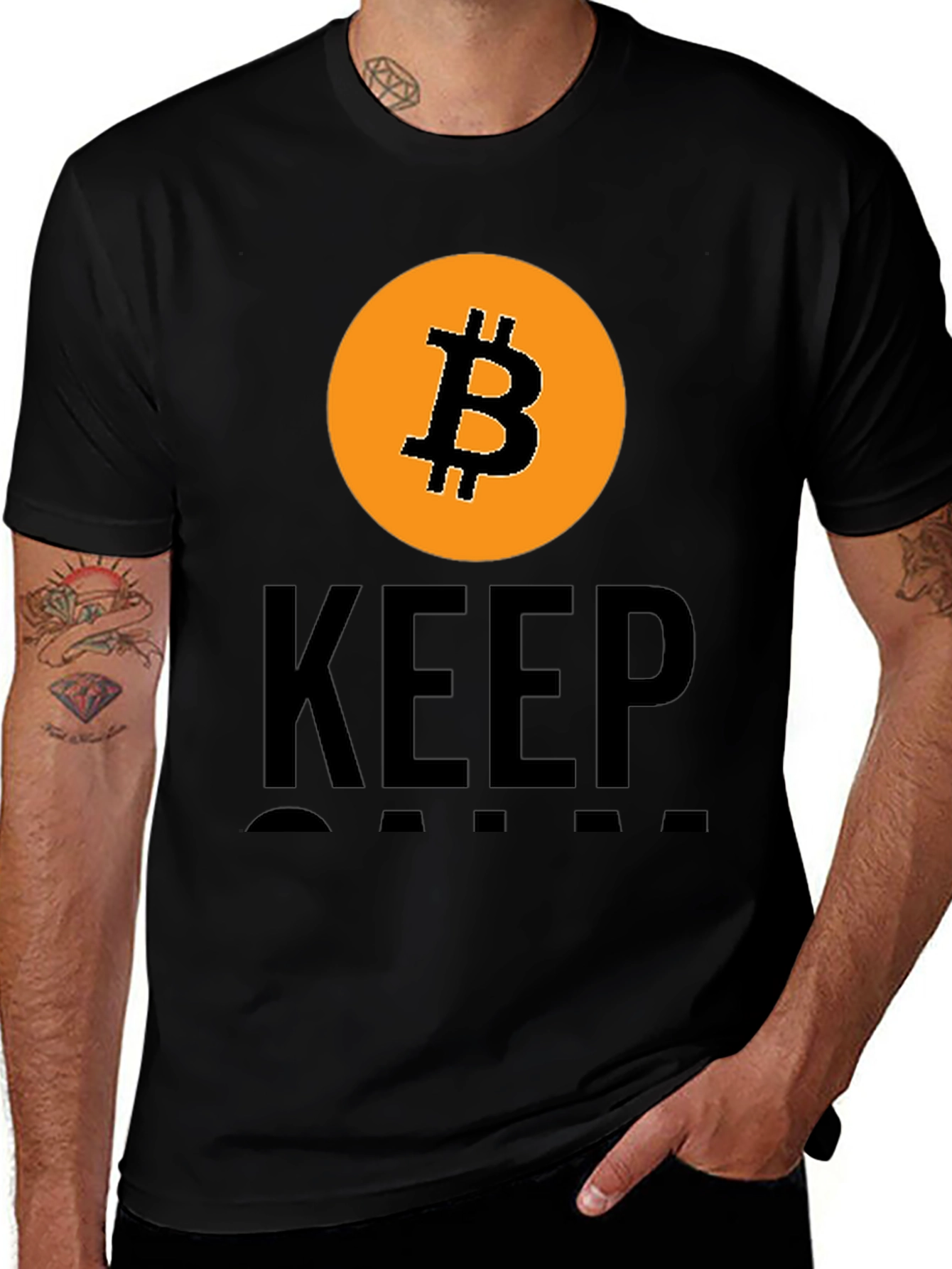 Bitcoin HODL T-Shirt - Keep Calm and HODL On!