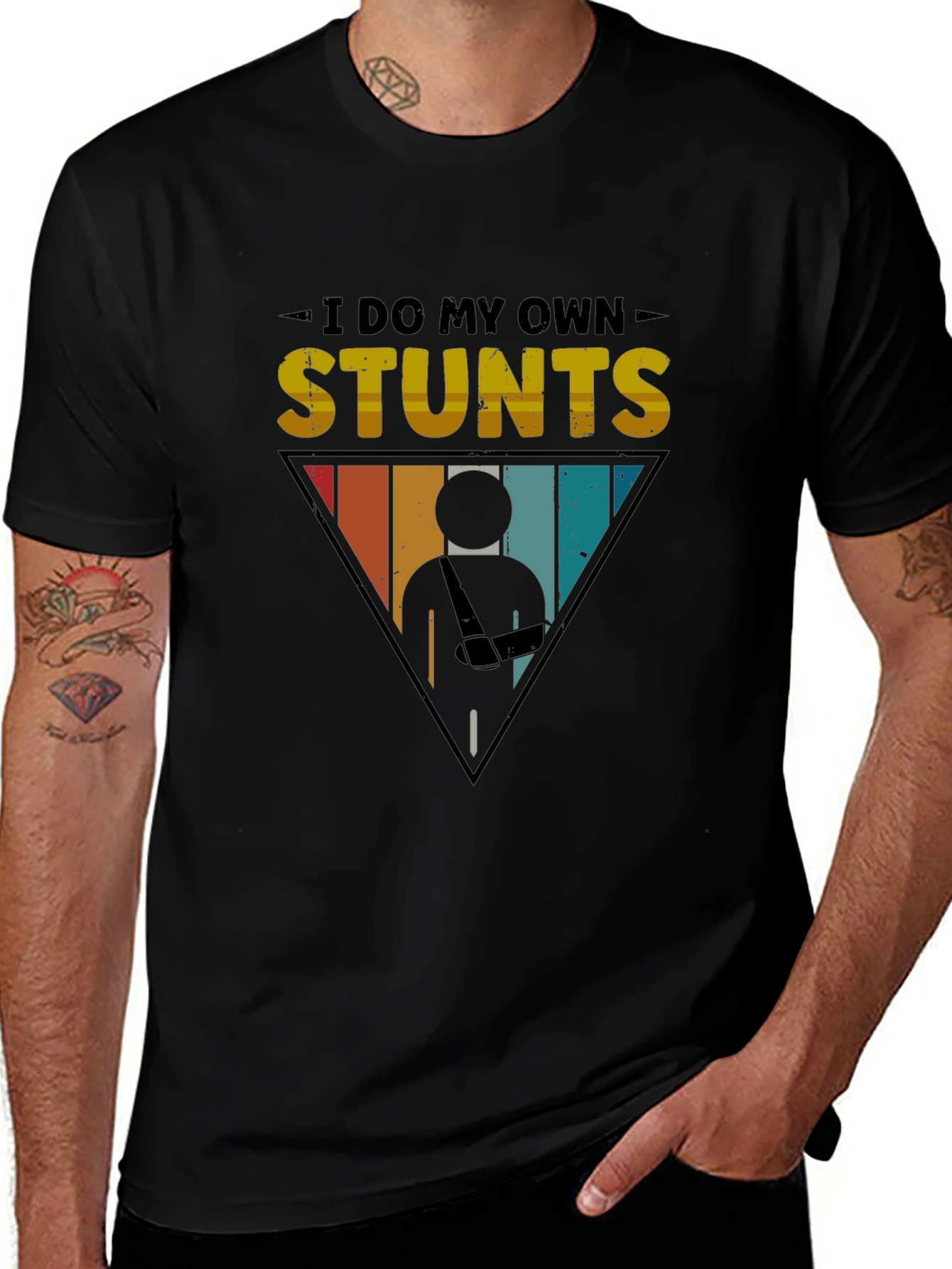 Variant 6 of I Do My Own Stunts Funny T-Shirt