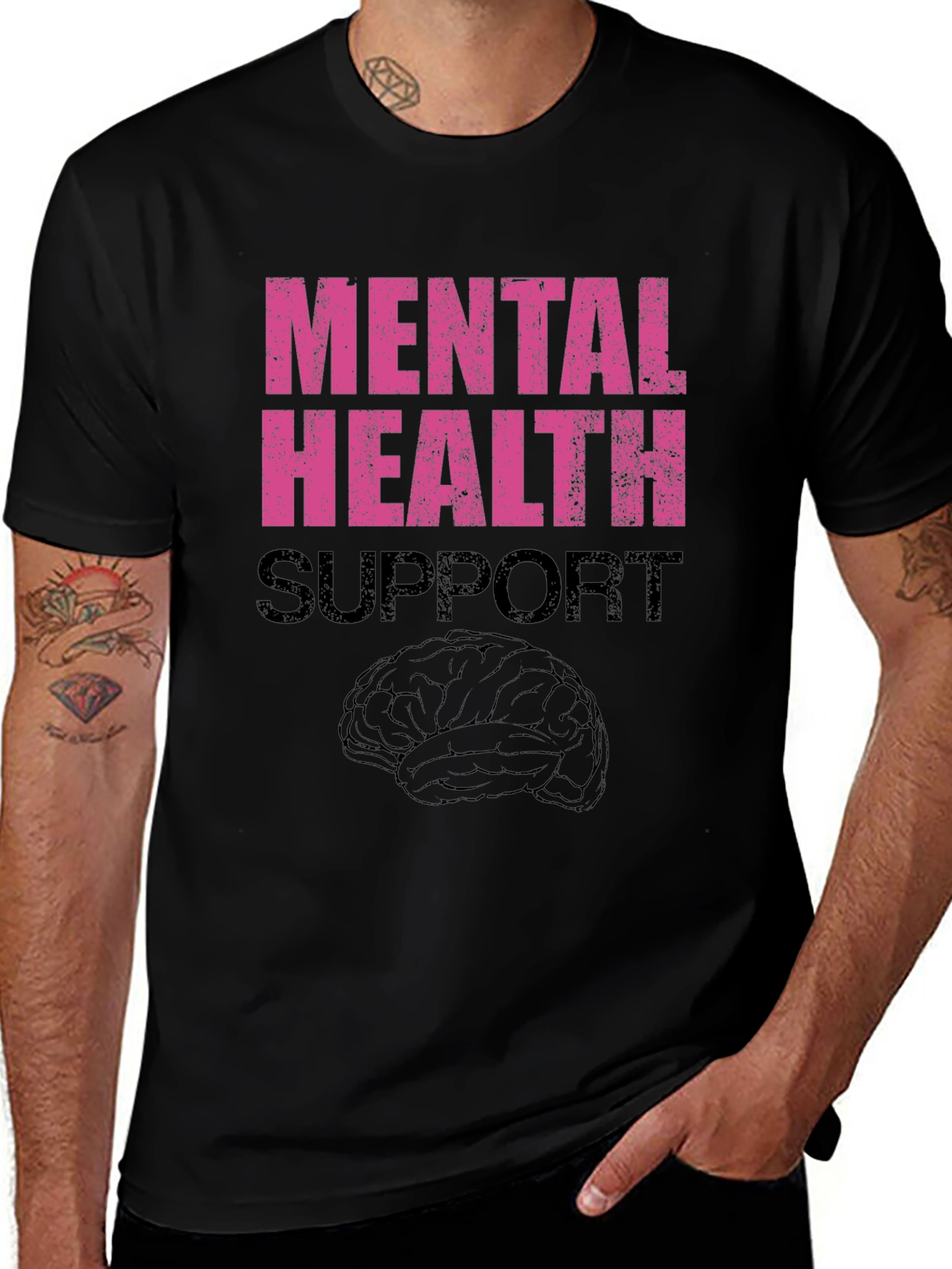 Variant 15 of Mental Health Support Graphic T-Shirt