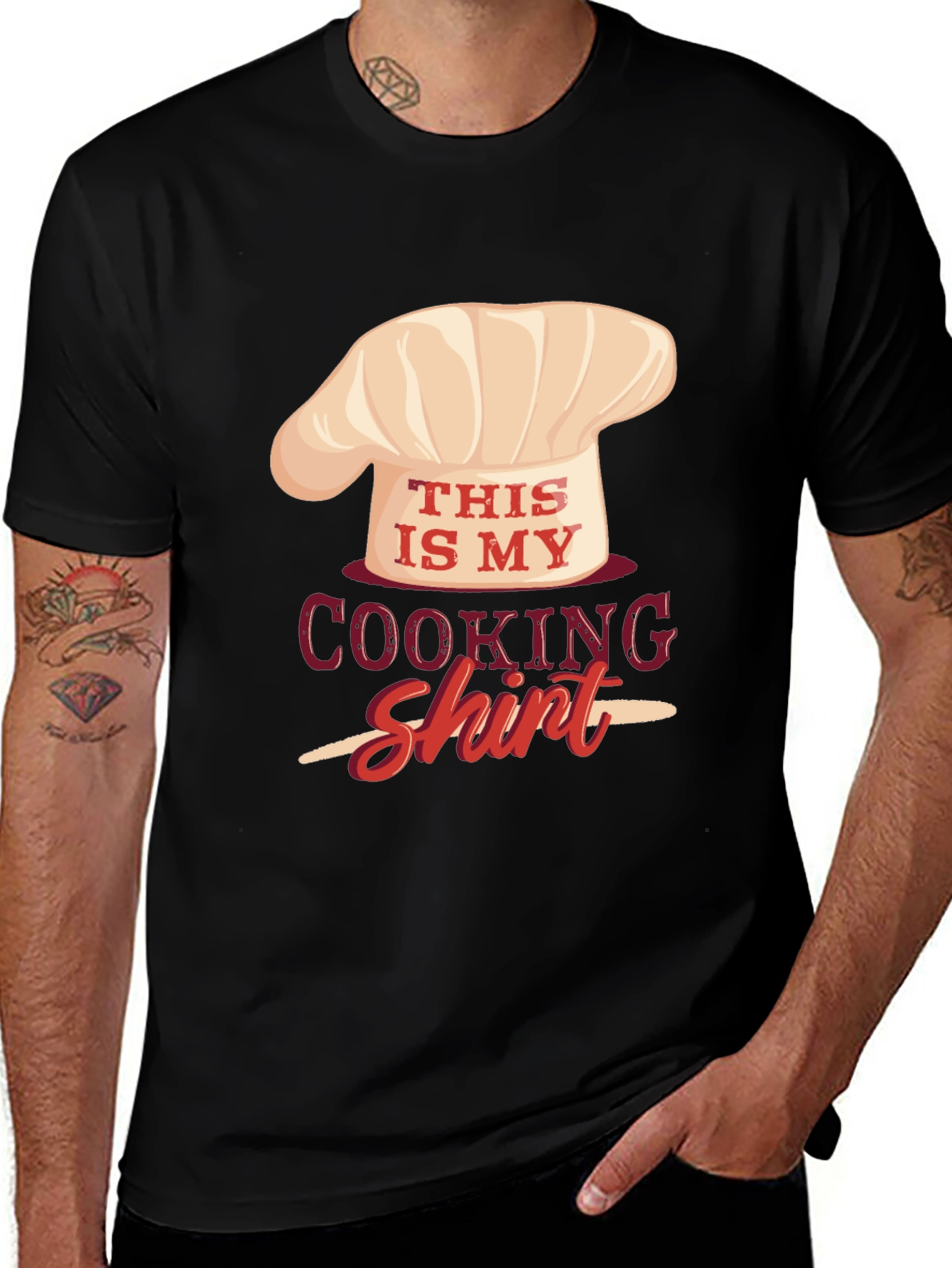 Variant 3 of This Is My Cooking Shirt - Chef Hat Graphic Tee