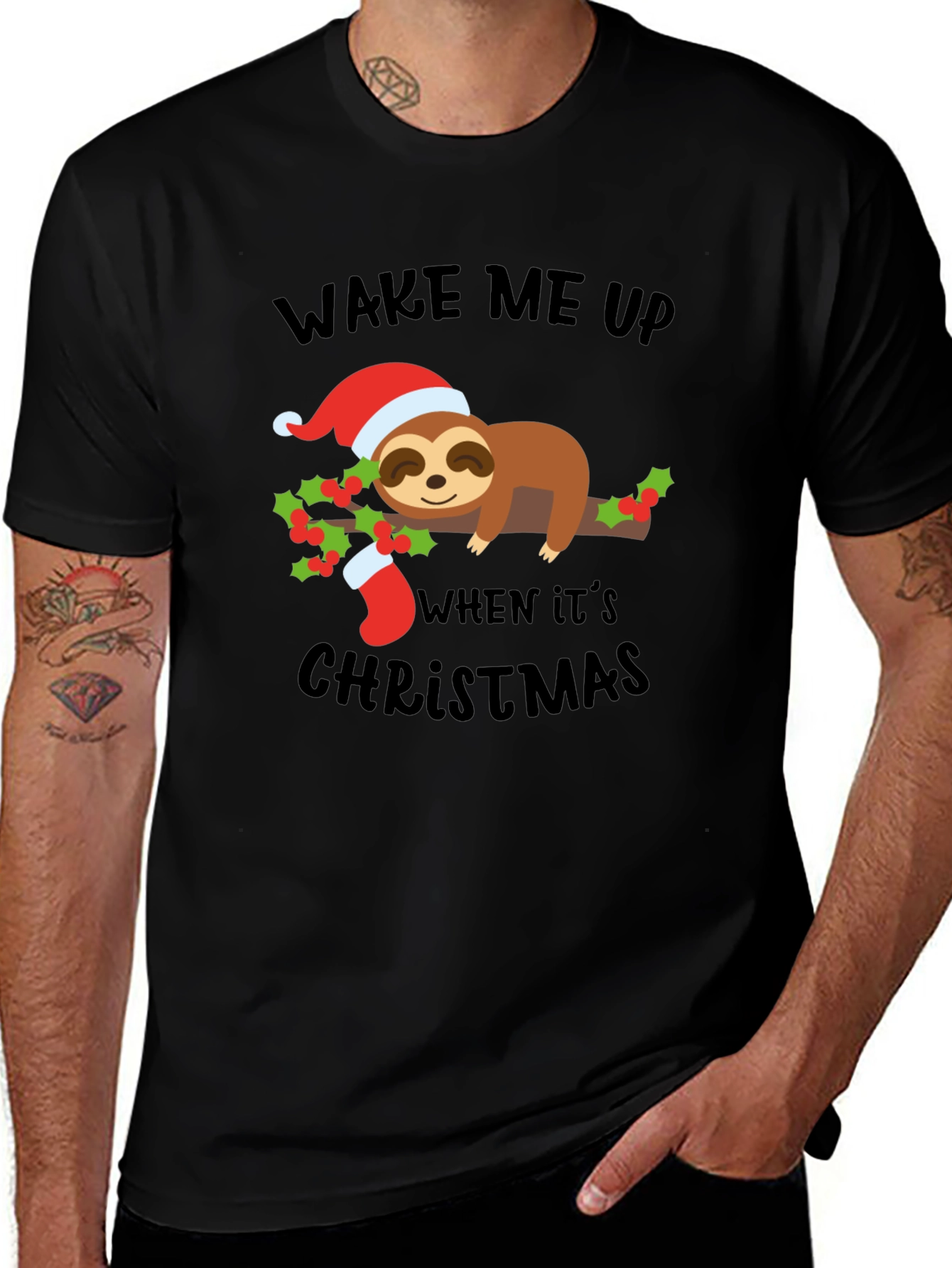 Funny Sloth Christmas T-Shirt