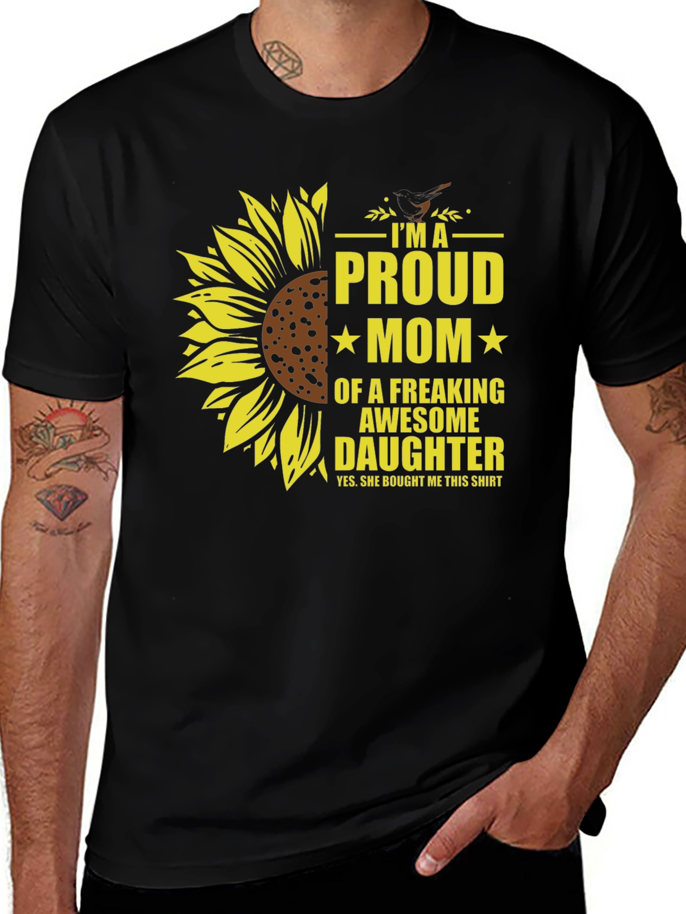Variant 11 of Proud Mom Sunflower Graphic T-Shirt