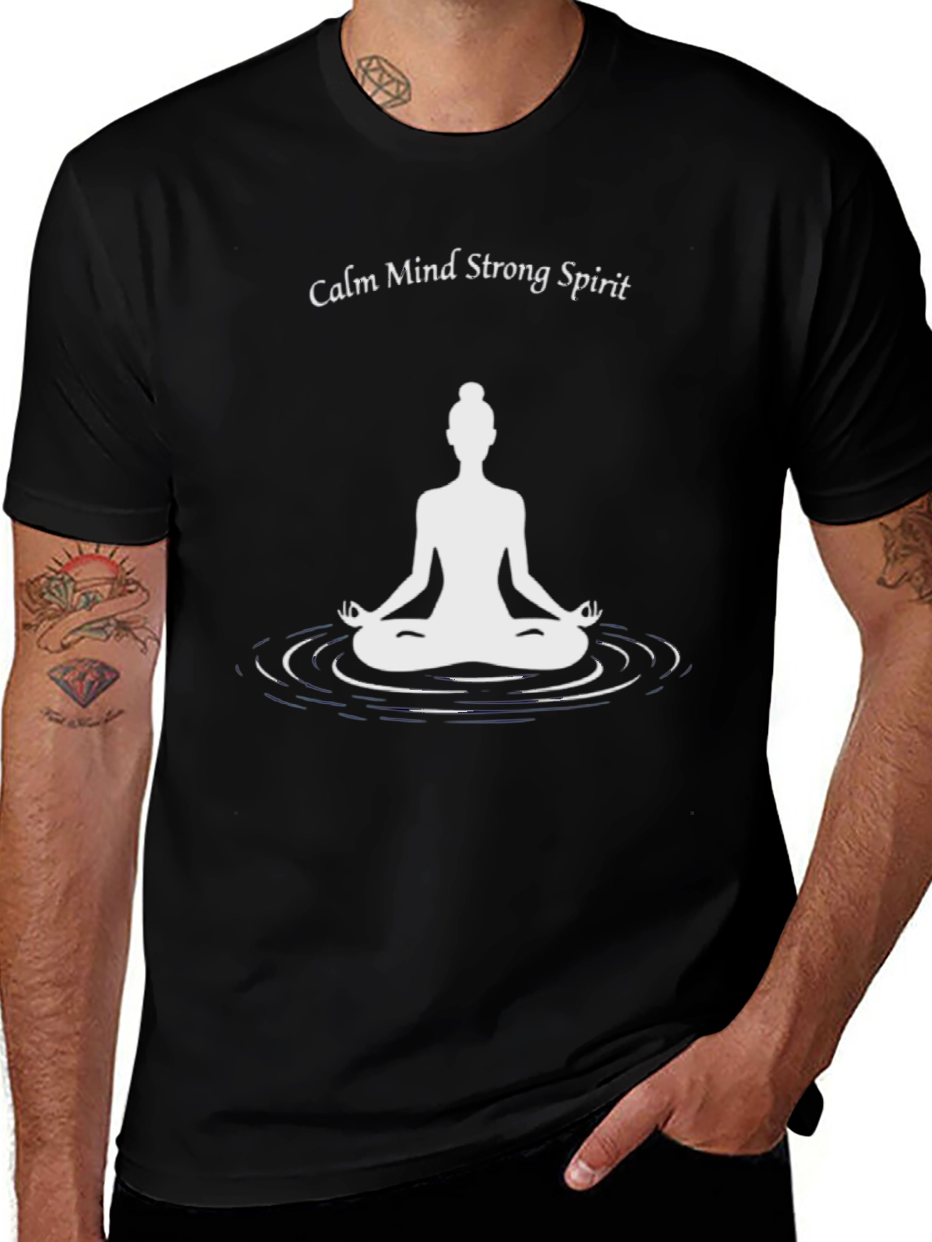 Calm Mind Strong Spirit Graphic T-Shirt