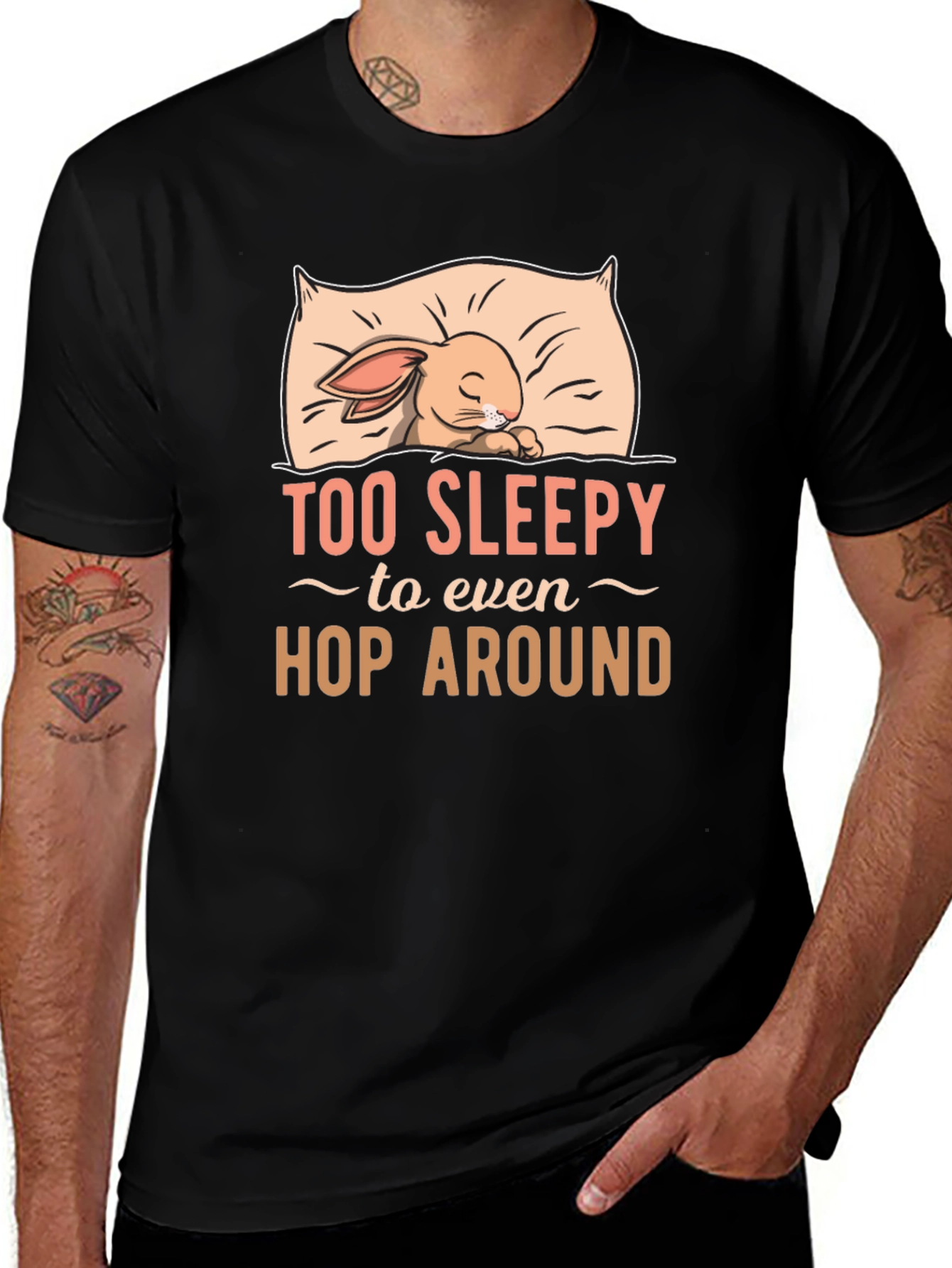 Variant 19 of Too Sleepy Bunny Graphic T-Shirt