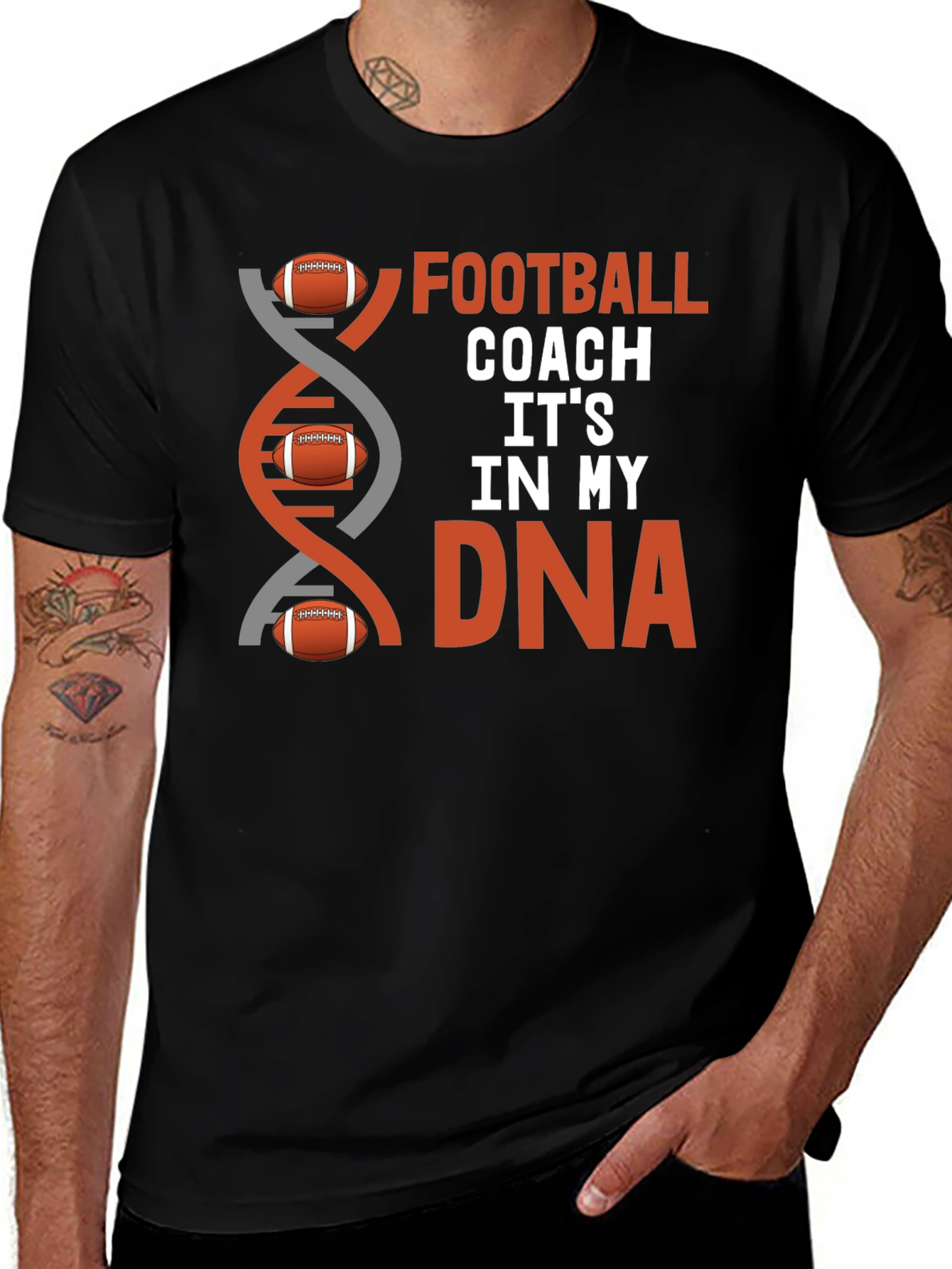 Variant 6 of Football Coach DNA T-Shirt