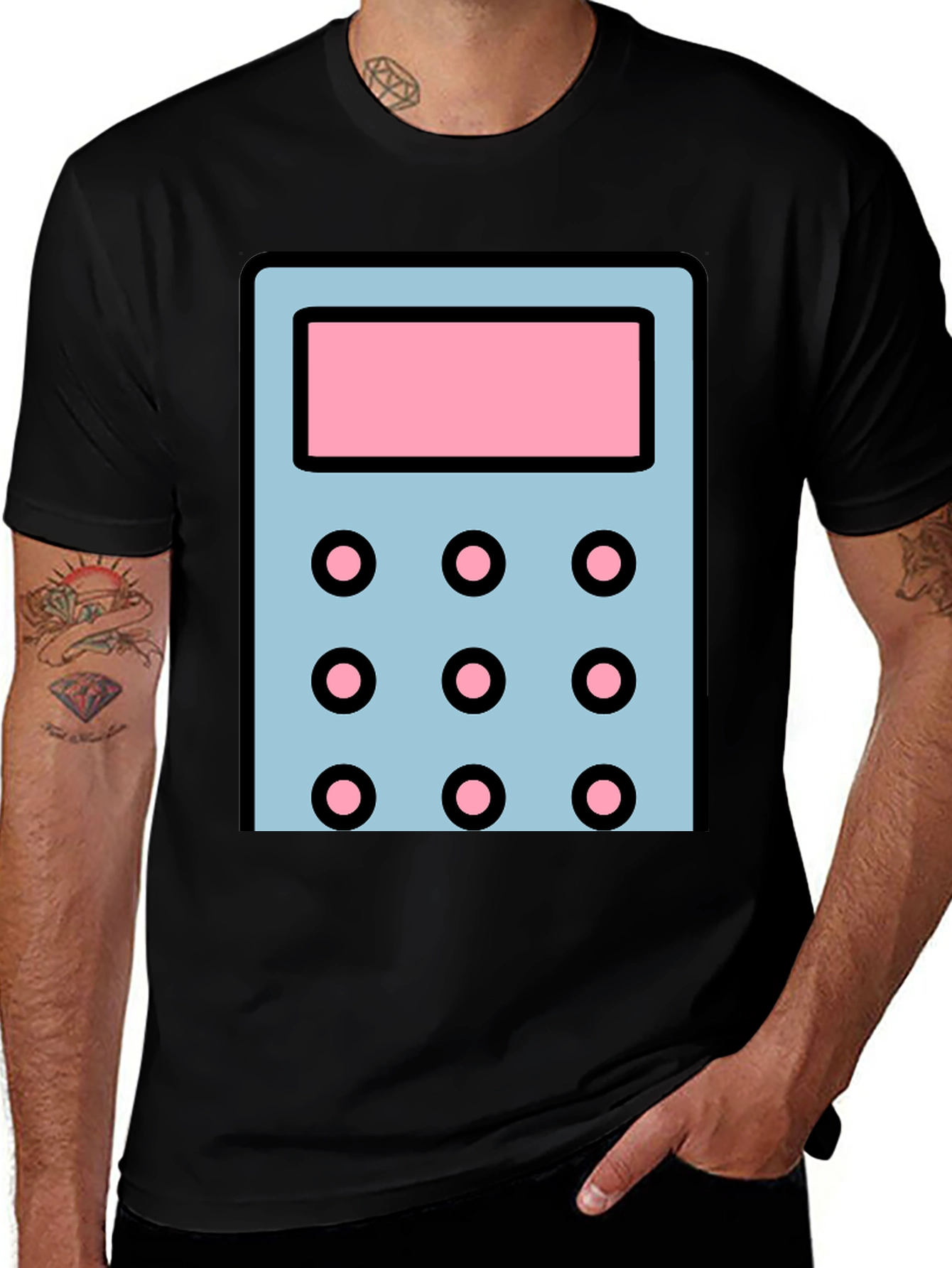 Calculator Graphic T-Shirt - Cool Math Design