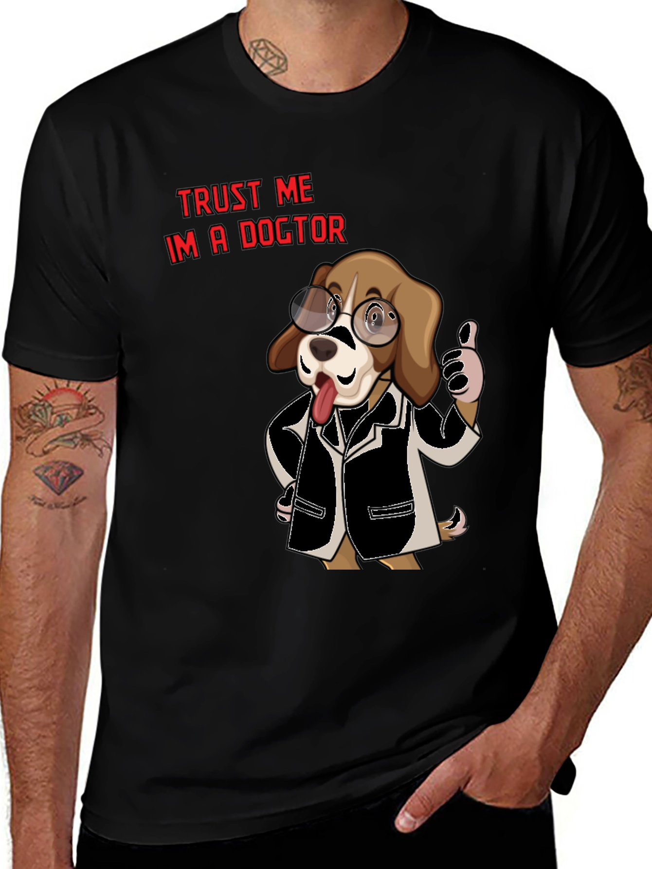 Variant 9 of Dog Doctor T-Shirt - Trust Me, I'm a Doctor!