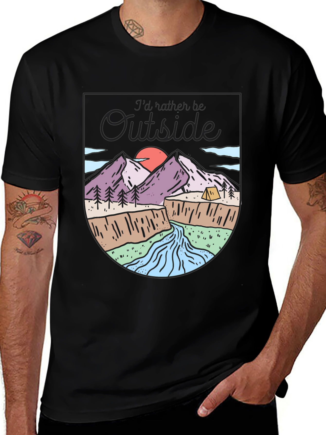 Variant 14 of Outdoor Adventure Graphic T-Shirt