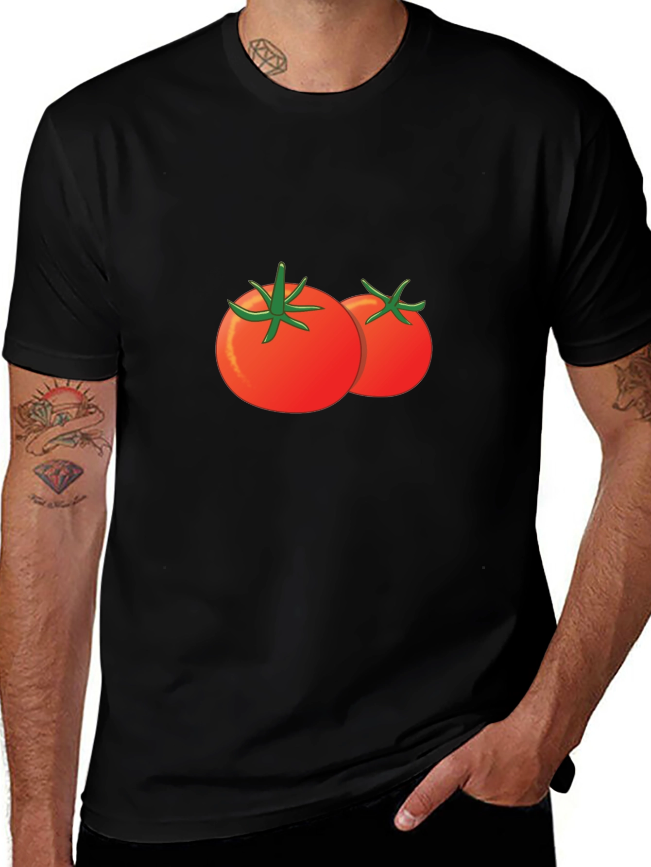 Variant 11 of Tomato Graphic T-Shirt - Casual Wear