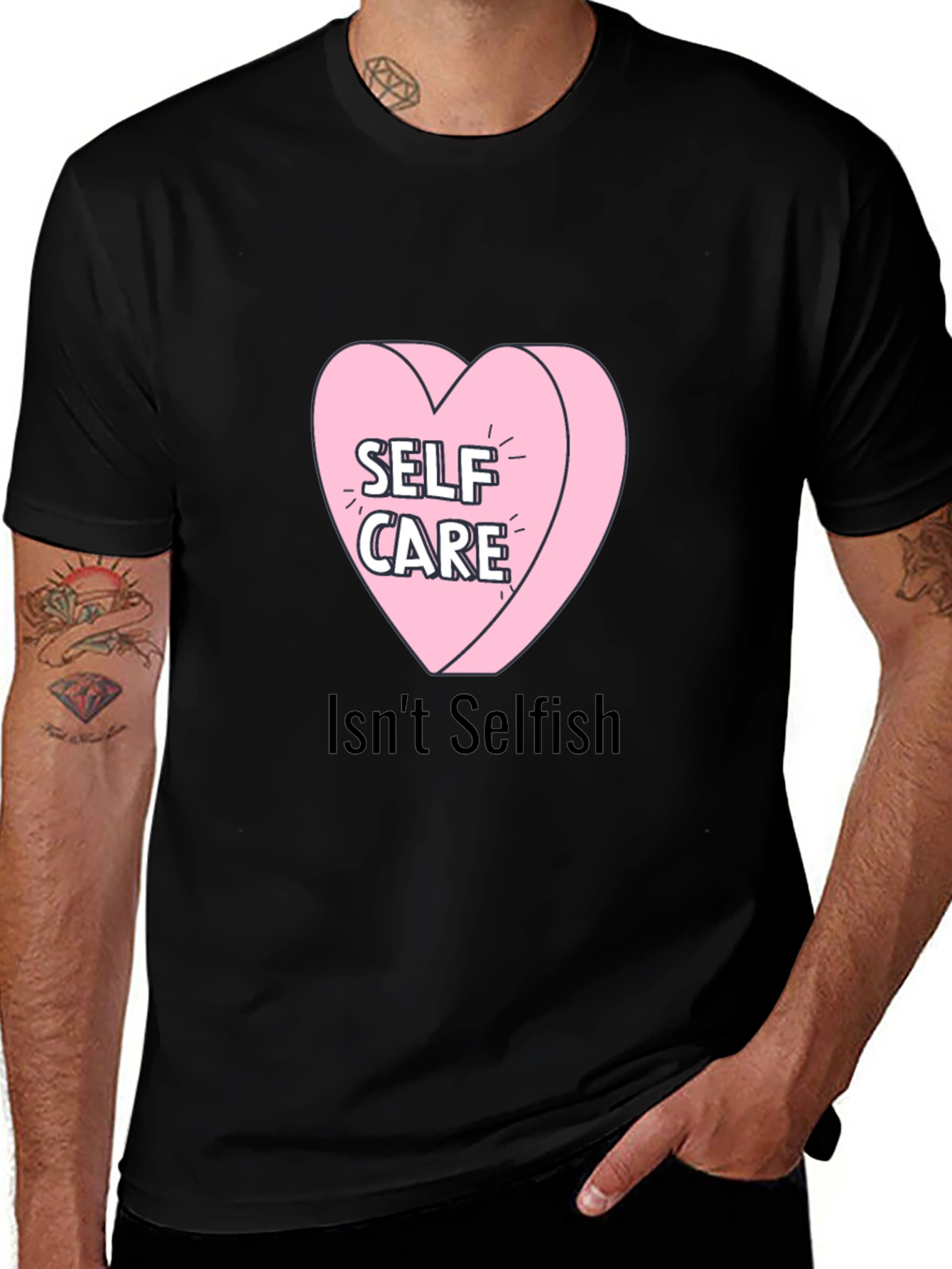 Self Care Heart Tee - Isn't Selfish T-Shirt