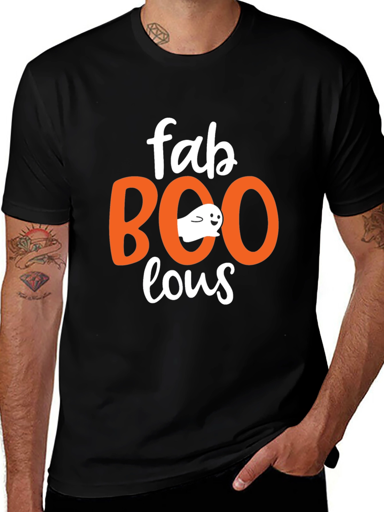 Fabulous Halloween Graphic T-Shirt - Black