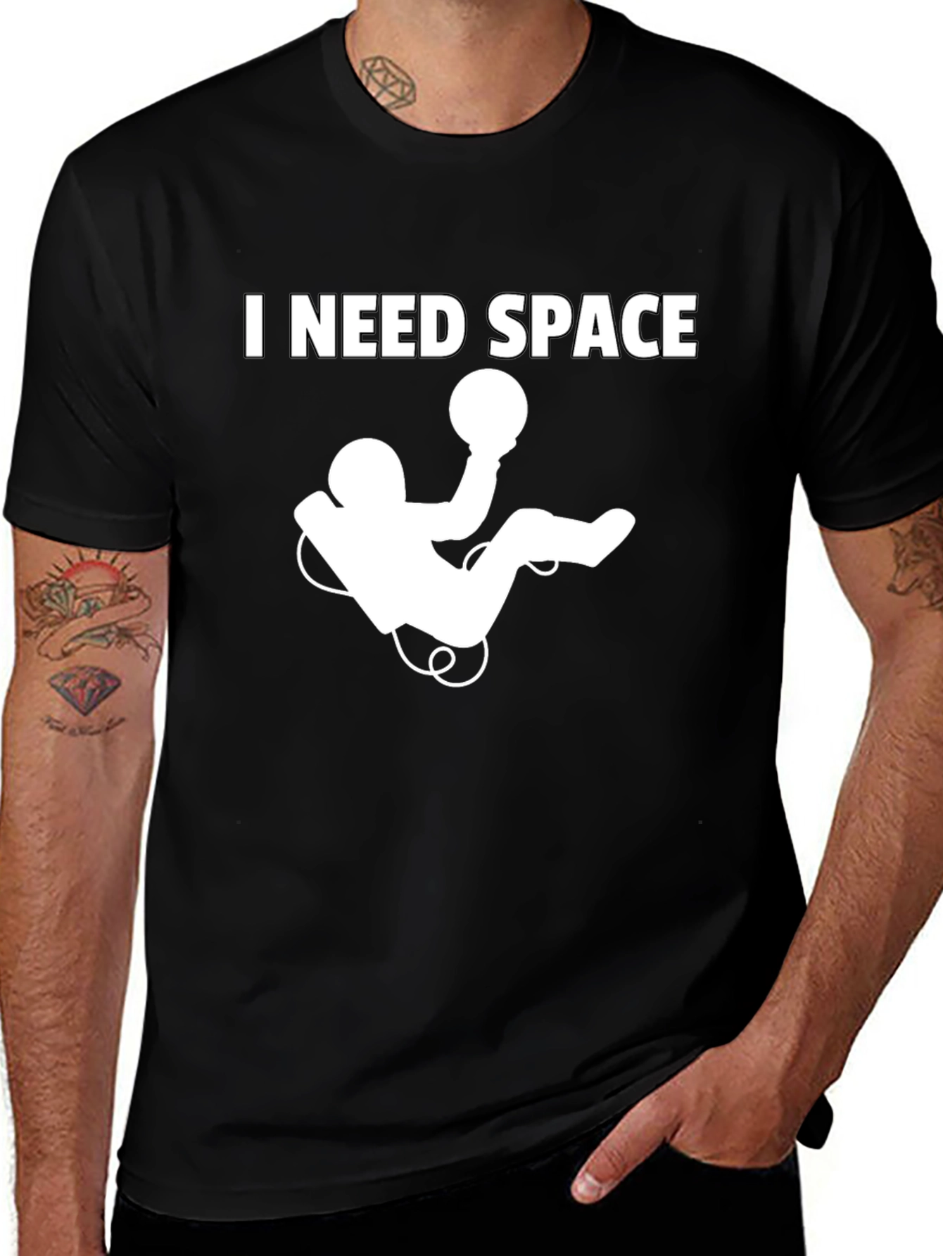Variant 27 of I Need Space T-Shirt - Astronaut Design