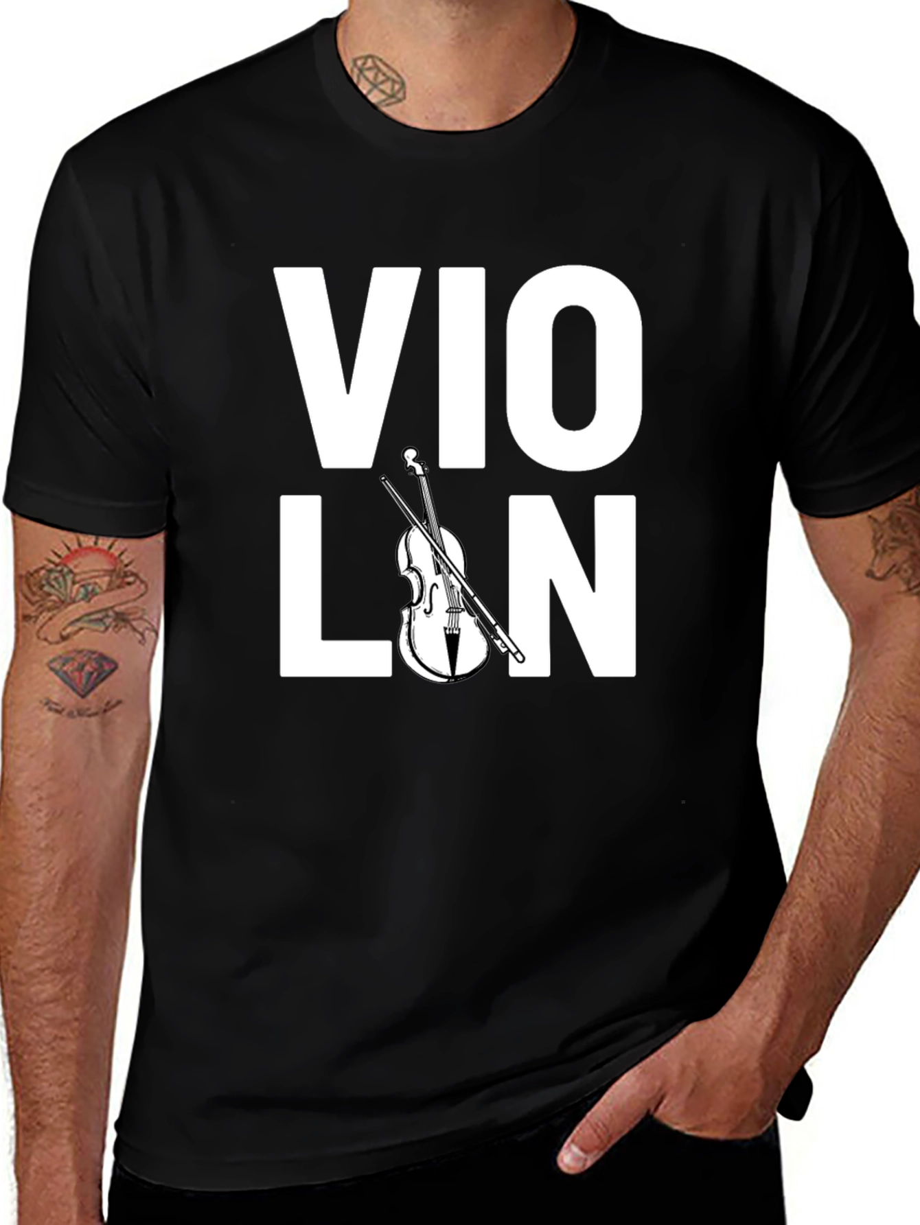 Variant 11 of Violin Graphic Tee - Musician's Gift