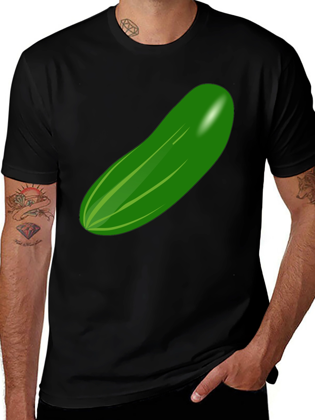 Cucumber Graphic T-Shirt - Quirky and Fun Design