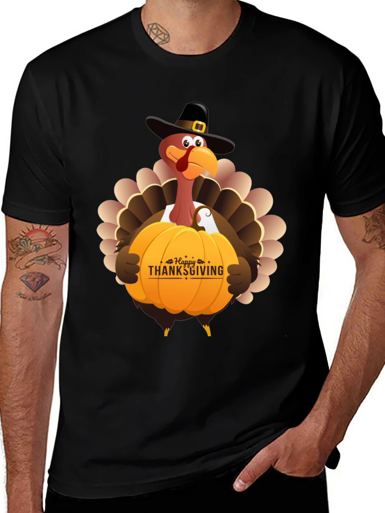 Thanksgiving Turkey Pumpkin T-Shirt