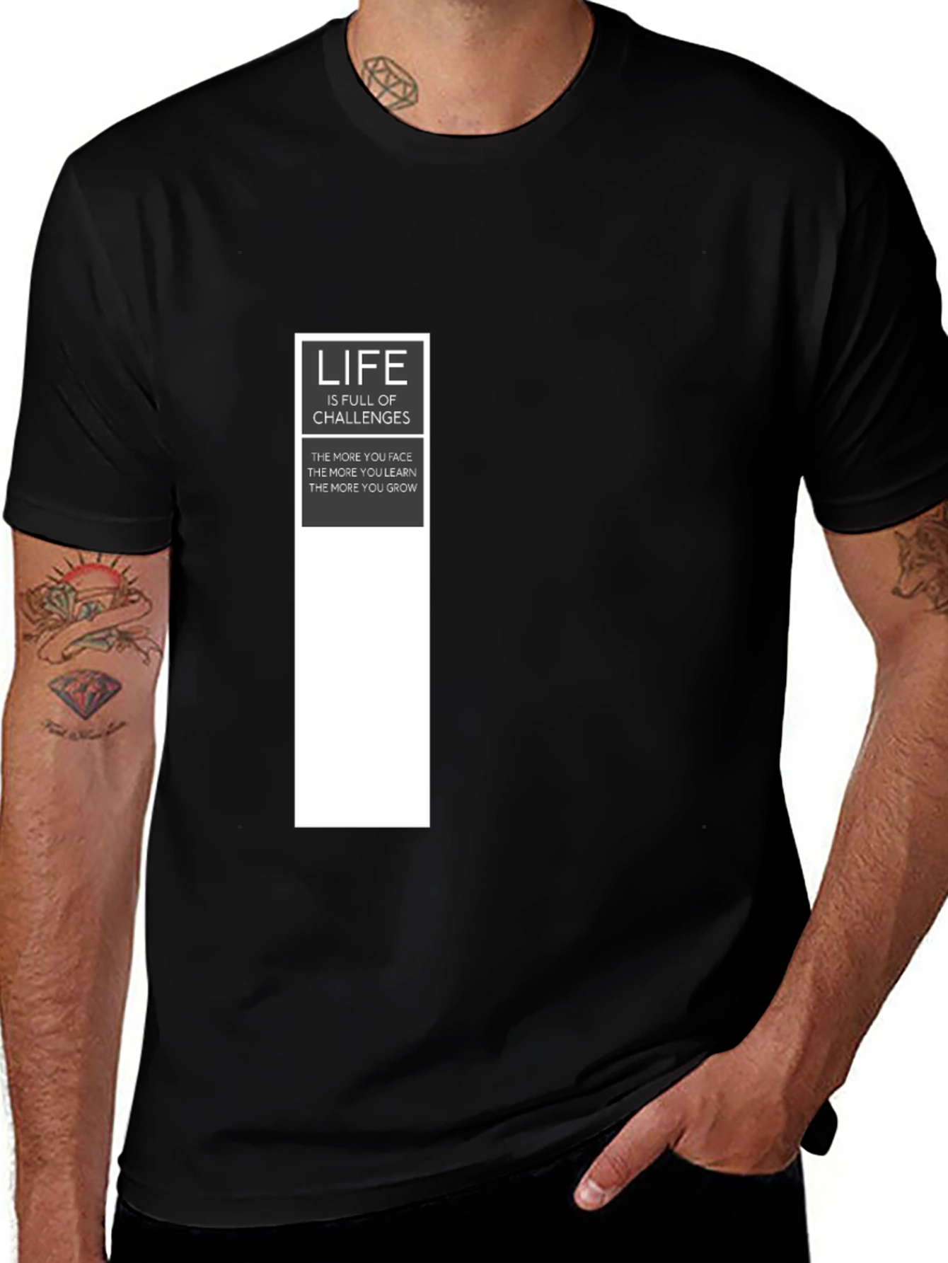 Variant 8 of Life Challenges T-Shirt - Motivational Graphic Tee