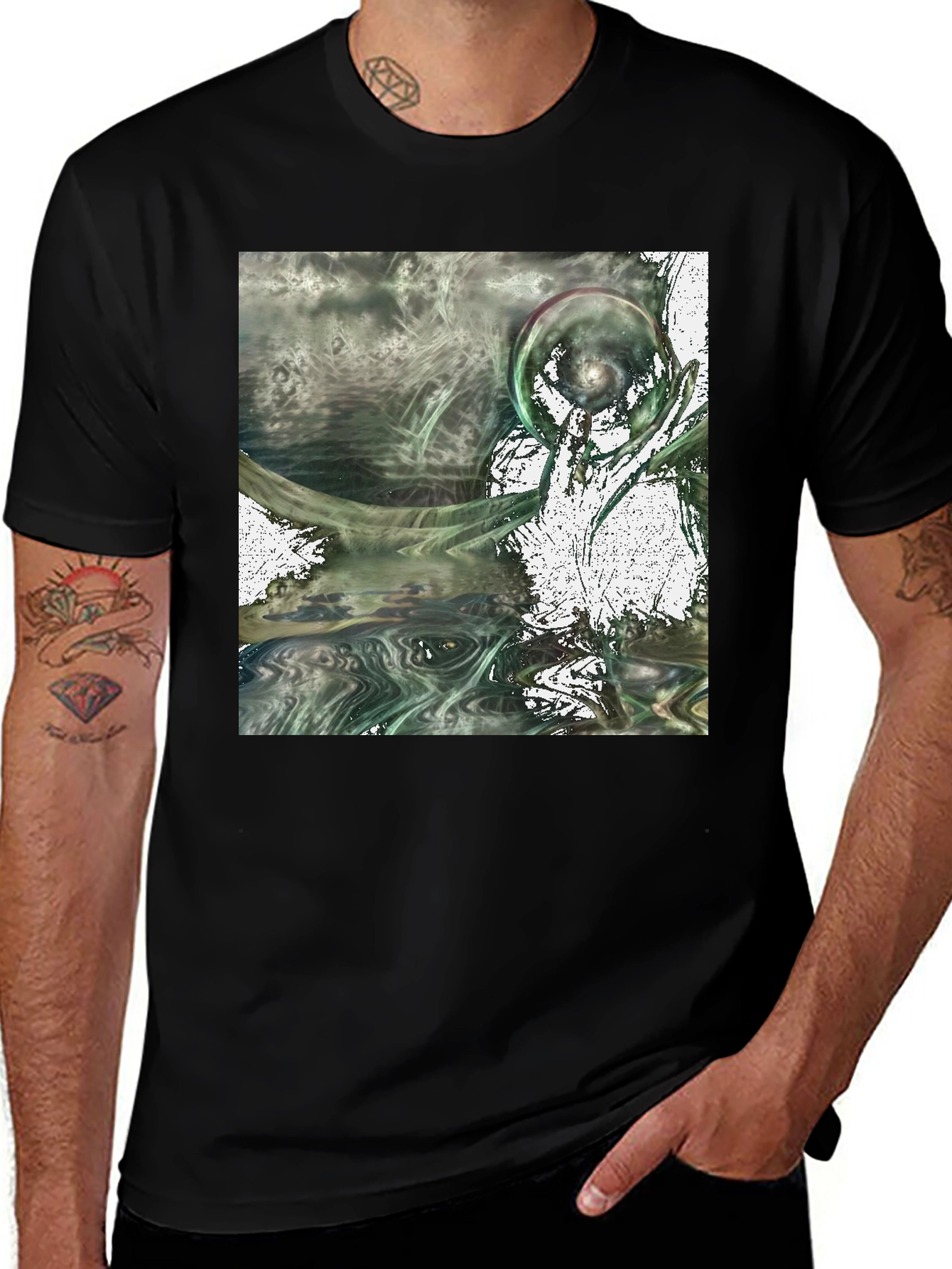 Variant 23 of Abstract Graphic Print T-Shirt - Modern Artistic Tee
