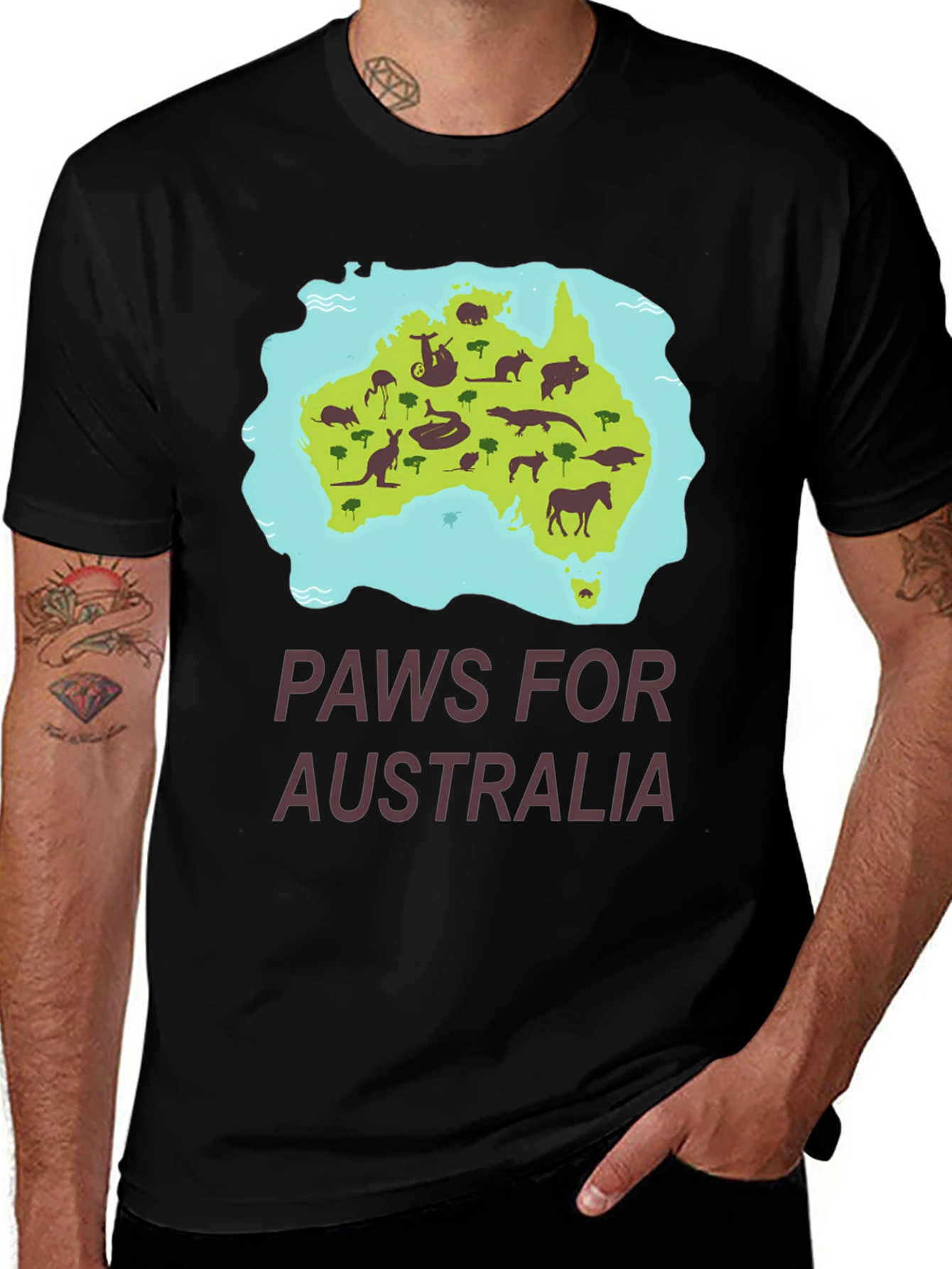 Variant 25 of Paws for Australia Graphic Tee