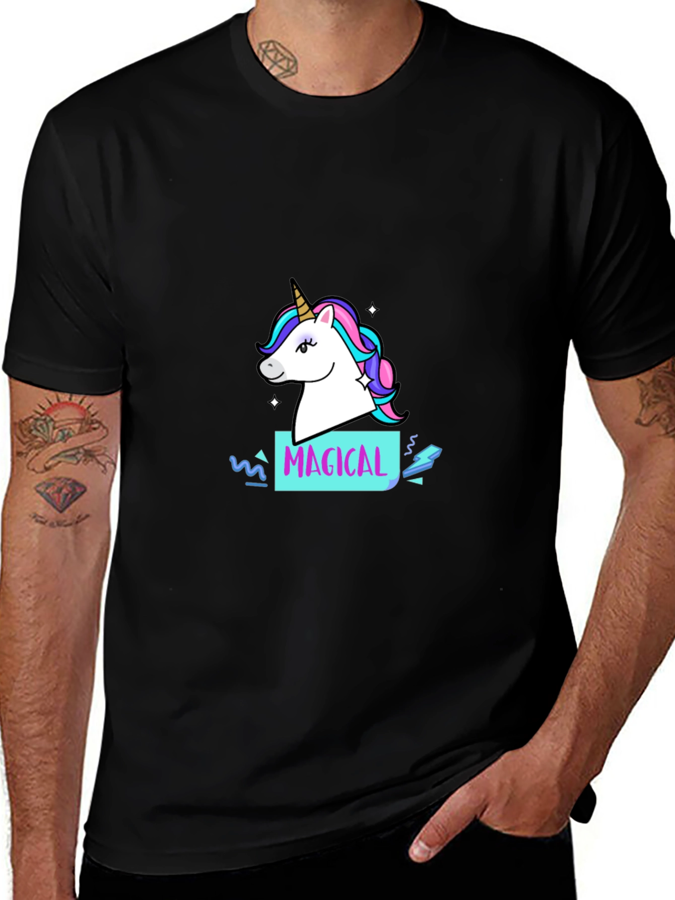 Variant 15 of Magical Unicorn Graphic T-Shirt