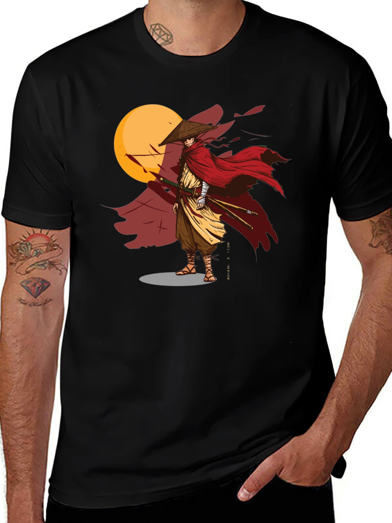 Variant 21 of Samurai Warrior Graphic T-Shirt