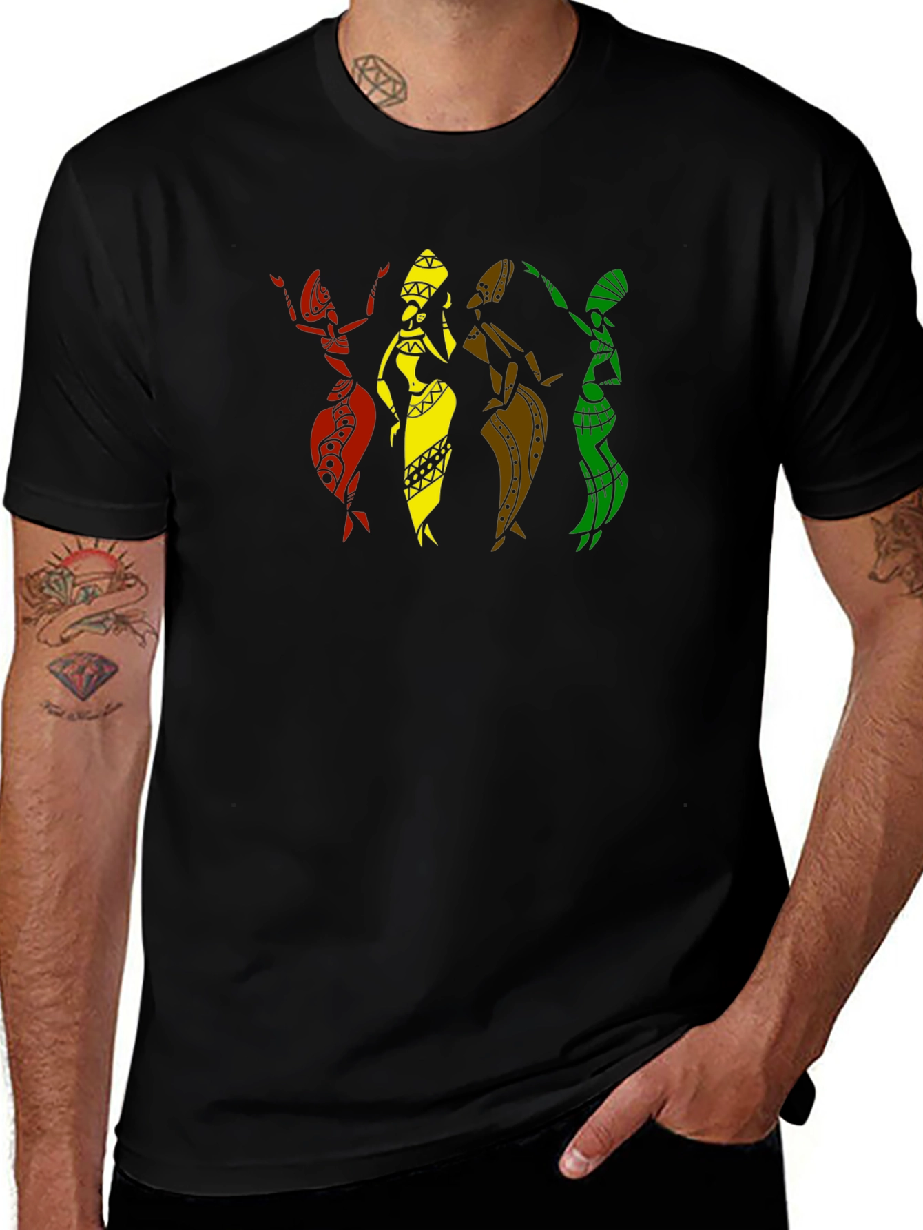 Variant 10 of African Women Silhouette Graphic T-Shirt