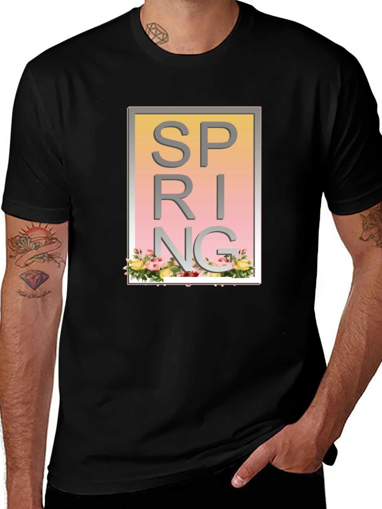 Variant 28 of Spring Floral Graphic T-Shirt
