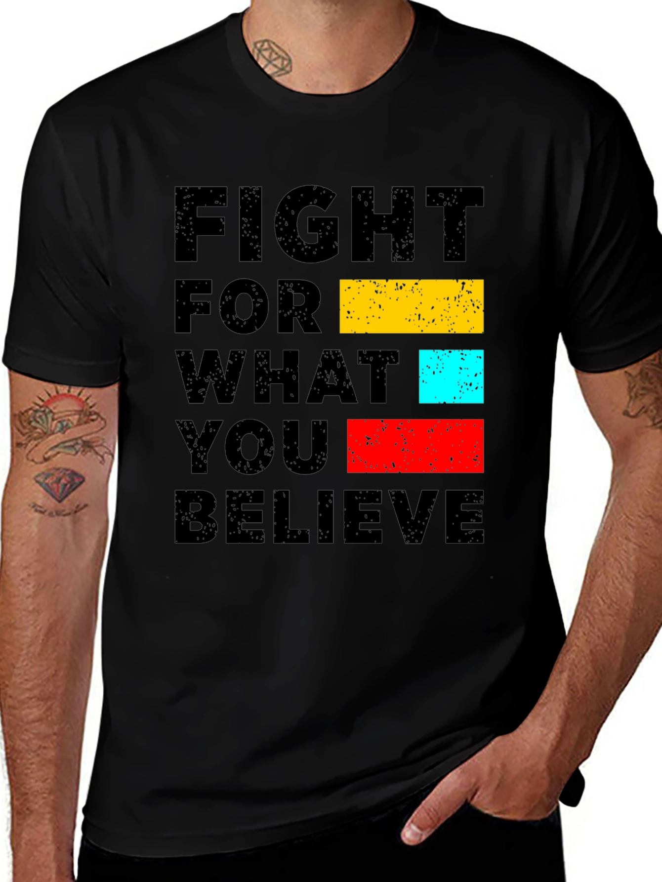 Variant 20 of Fight For What You Believe Graphic Tee - Black