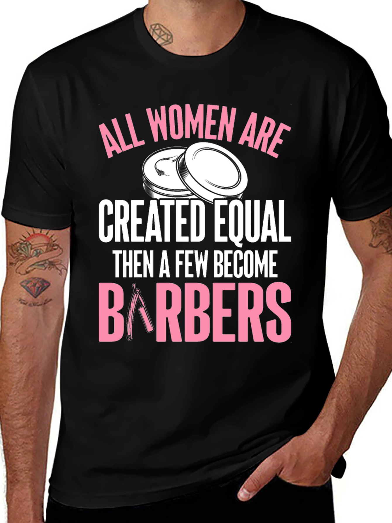 Variant 11 of Barber Women's T-Shirt - Created Equal Design