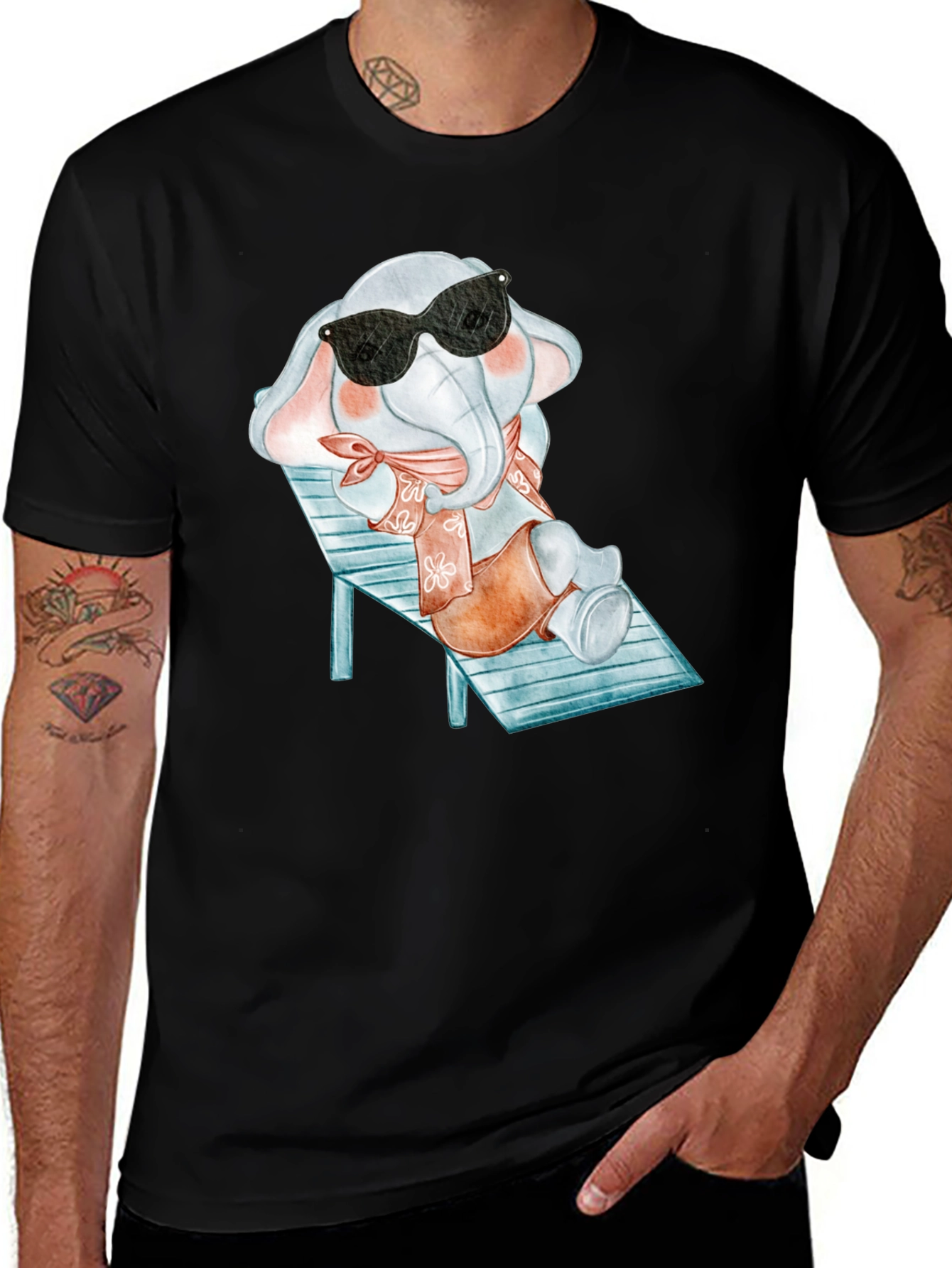 Variant 29 of Cool Elephant T-Shirt - Summer Vibes