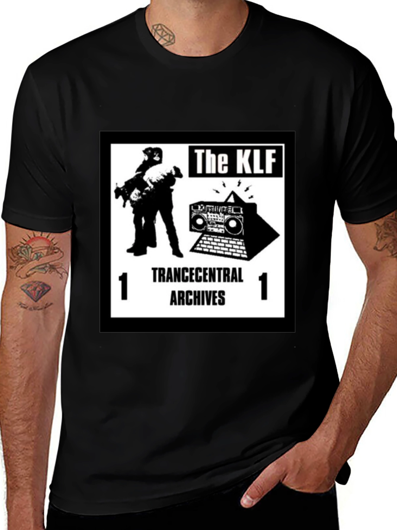 The KLF Trancecentral Archives Black T-Shirt