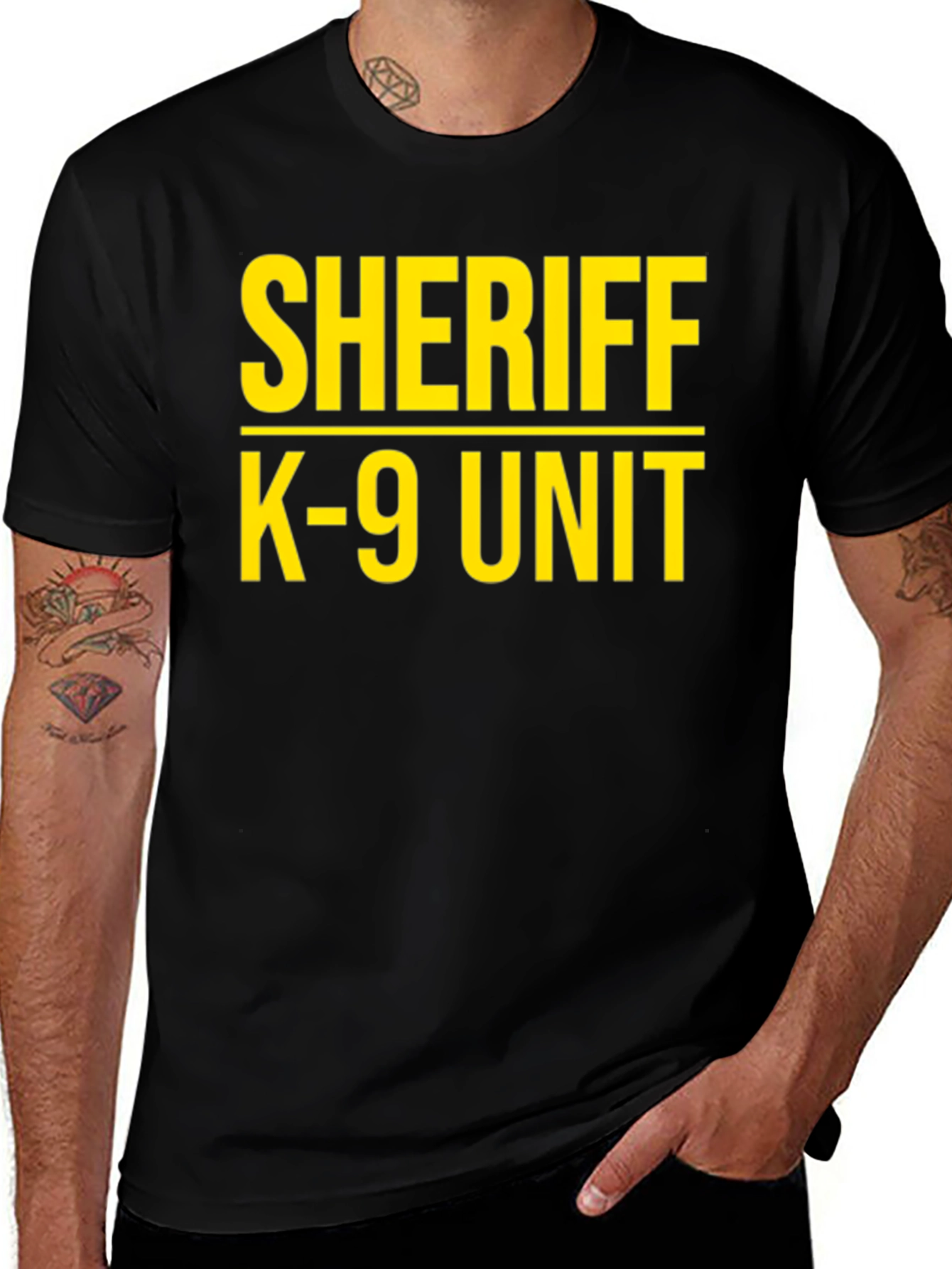 Variant 17 of Sheriff K-9 Unit Black T-Shirt