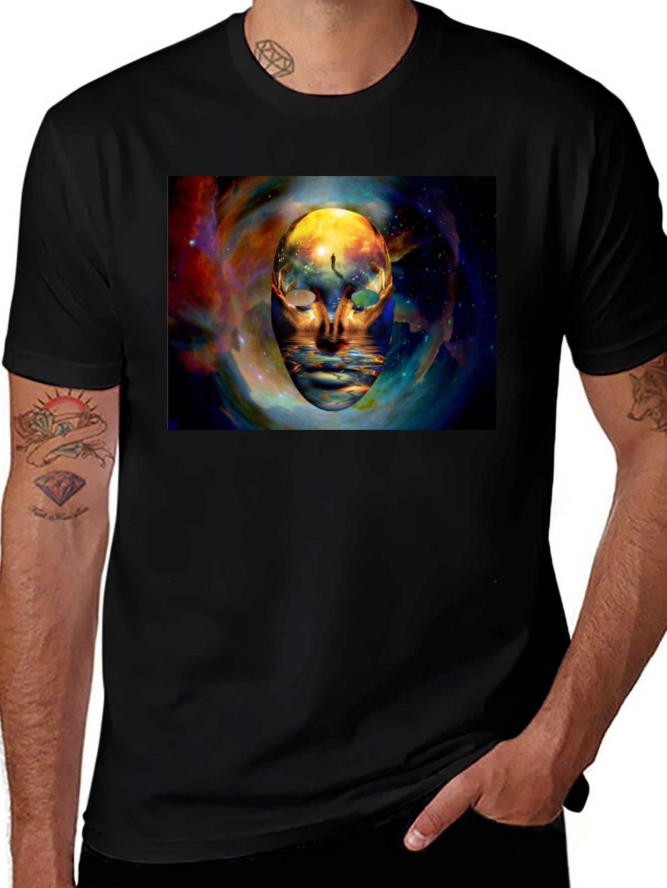 Surreal Space Mask T-Shirt