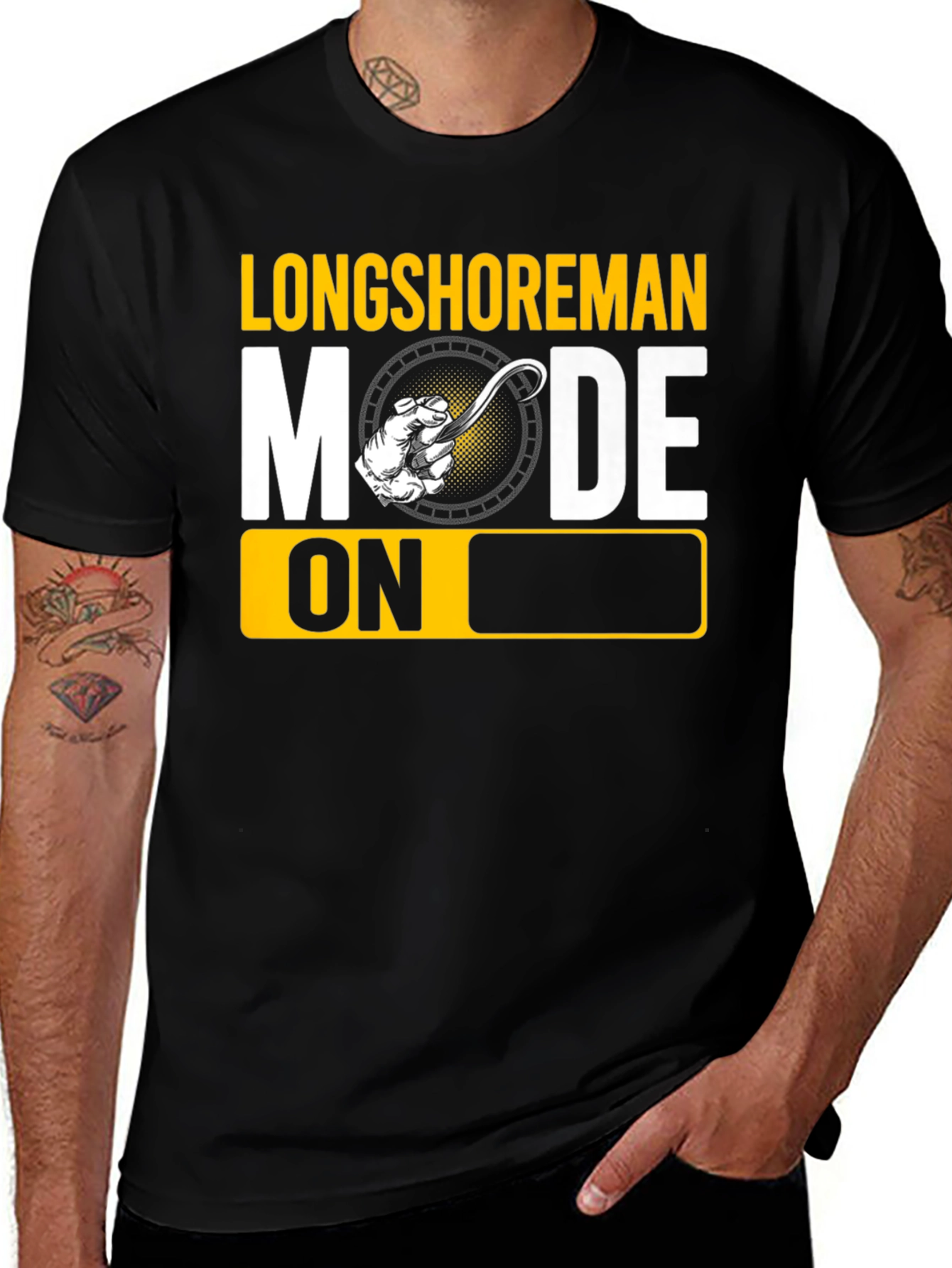 Longshoreman Mode On Graphic T-Shirt