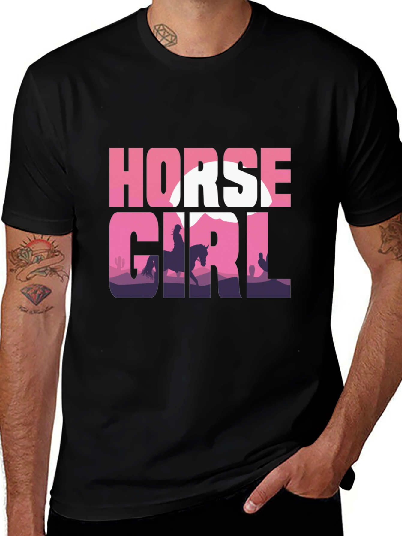 Variant 18 of Horse Girl Silhouette T-Shirt