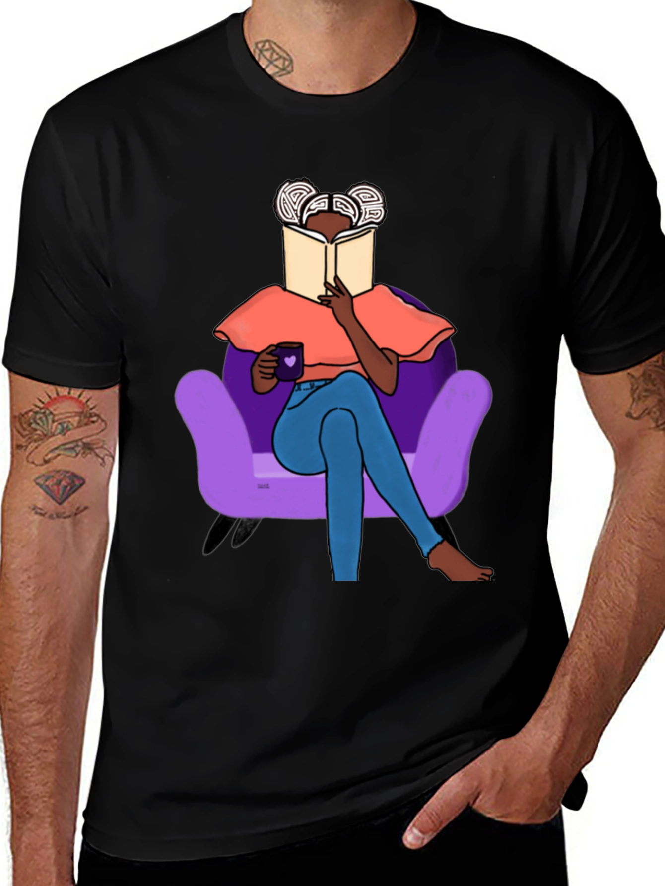 Variant 13 of Cozy Reading T-Shirt - Book Lover's Tee