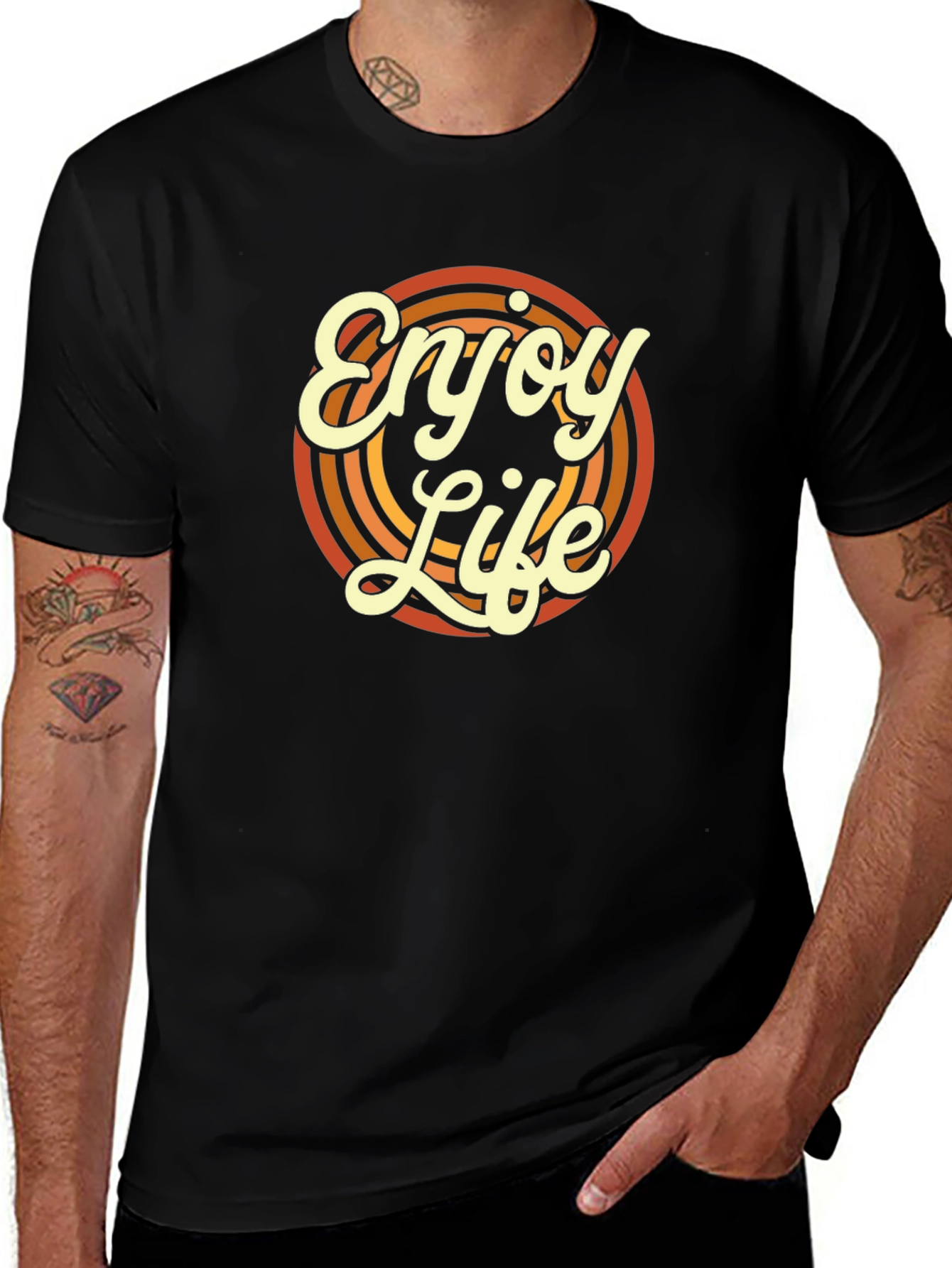 Variant 12 of Enjoy Life Retro Graphic T-Shirt