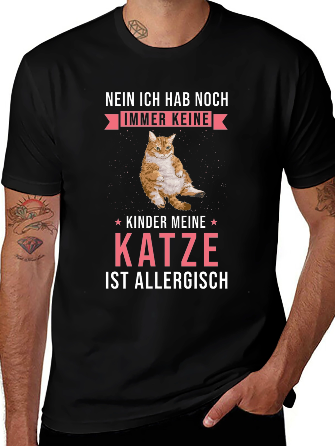 Variant 8 of Funny Cat Allergy T-Shirt