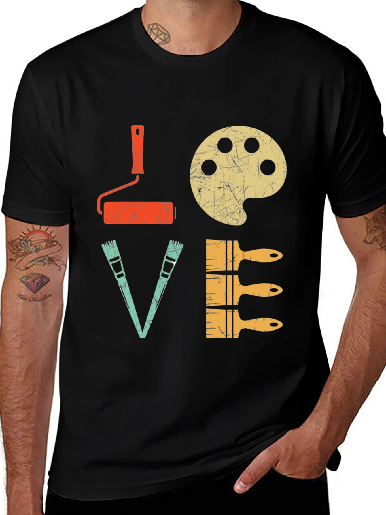 Painter Love T-Shirt - Artistic Design