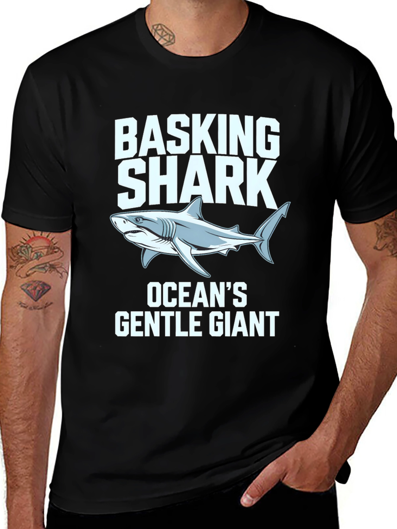 Variant 30 of Basking Shark Ocean's Gentle Giant Graphic T-Shirt