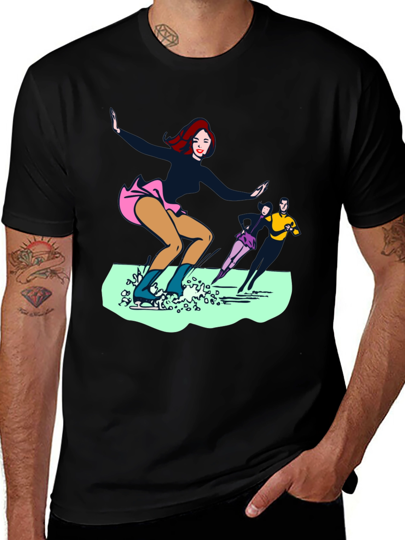 Variant 29 of Ice Skaters Graphic Tee