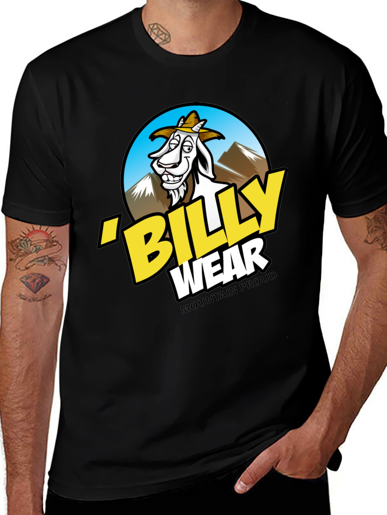 Variant 30 of Billy Wear Mountain Proud Black T-Shirt