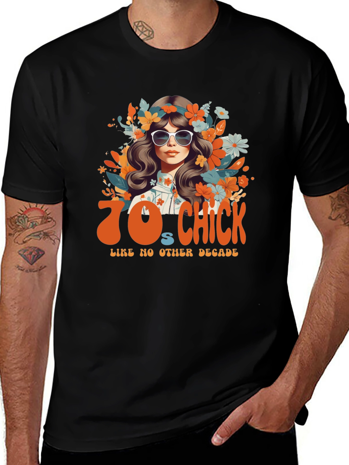Variant 3 of 70s Chick Graphic T-Shirt - Vintage Style