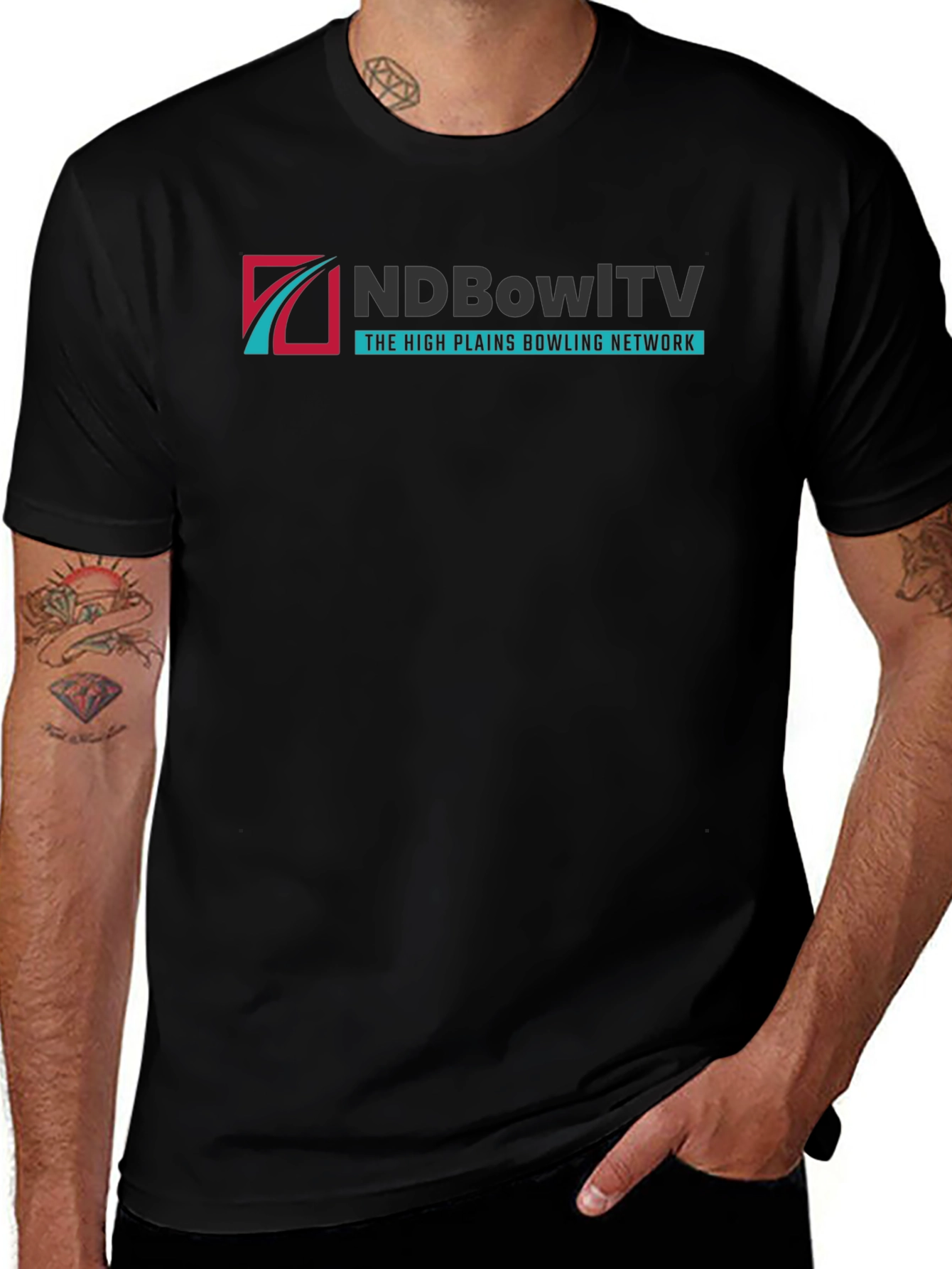 Variant 7 of NDBowlTV Bowling Network Black Tee