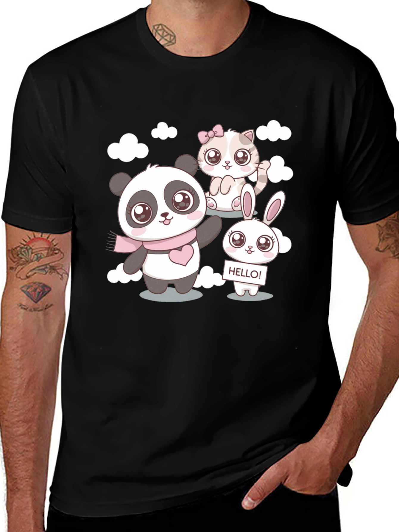 Variant 25 of Cute Cartoon Animal Print T-Shirt