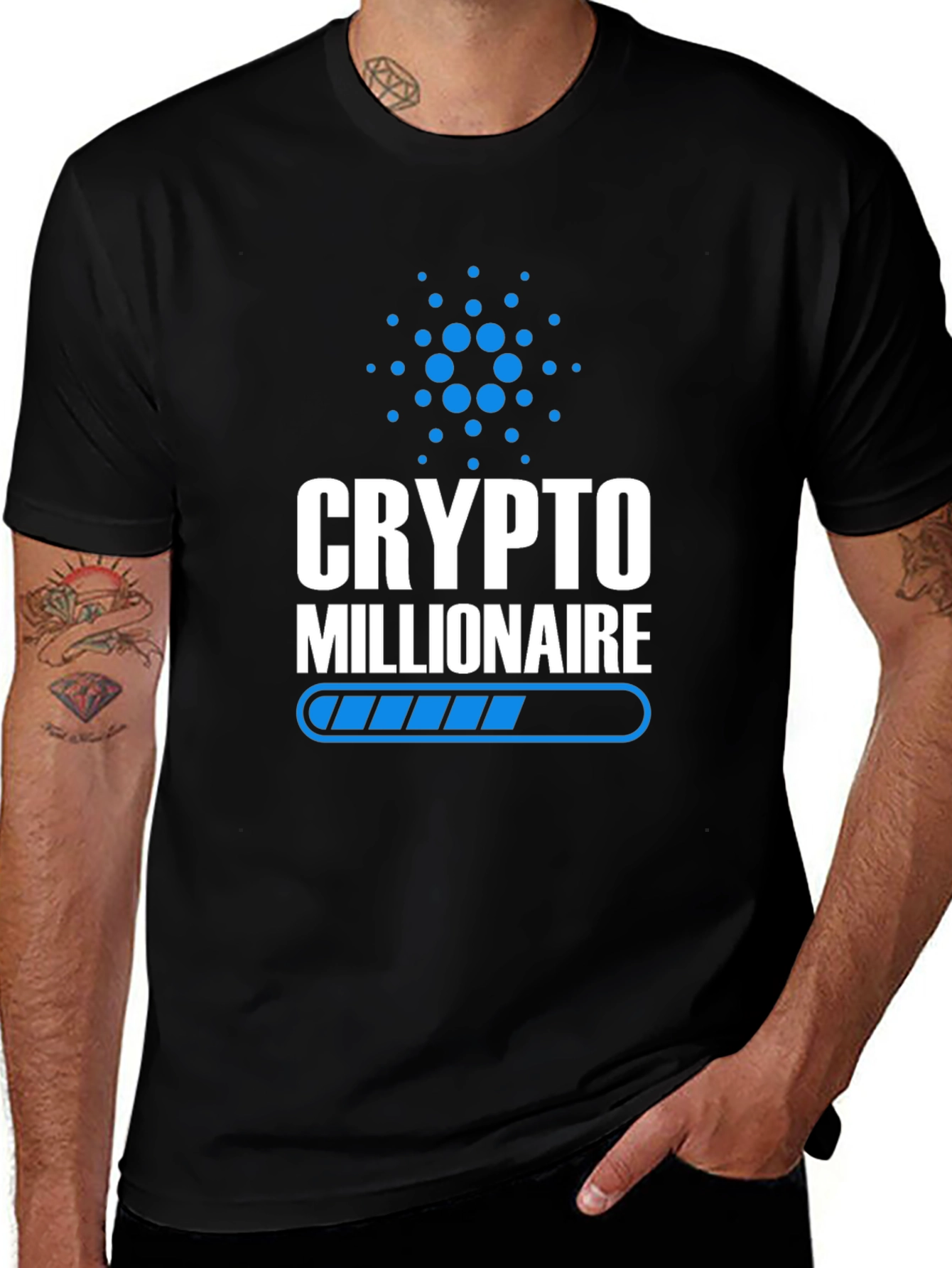 Variant 10 of Crypto Millionaire T-Shirt - Cardano ADA Hodler