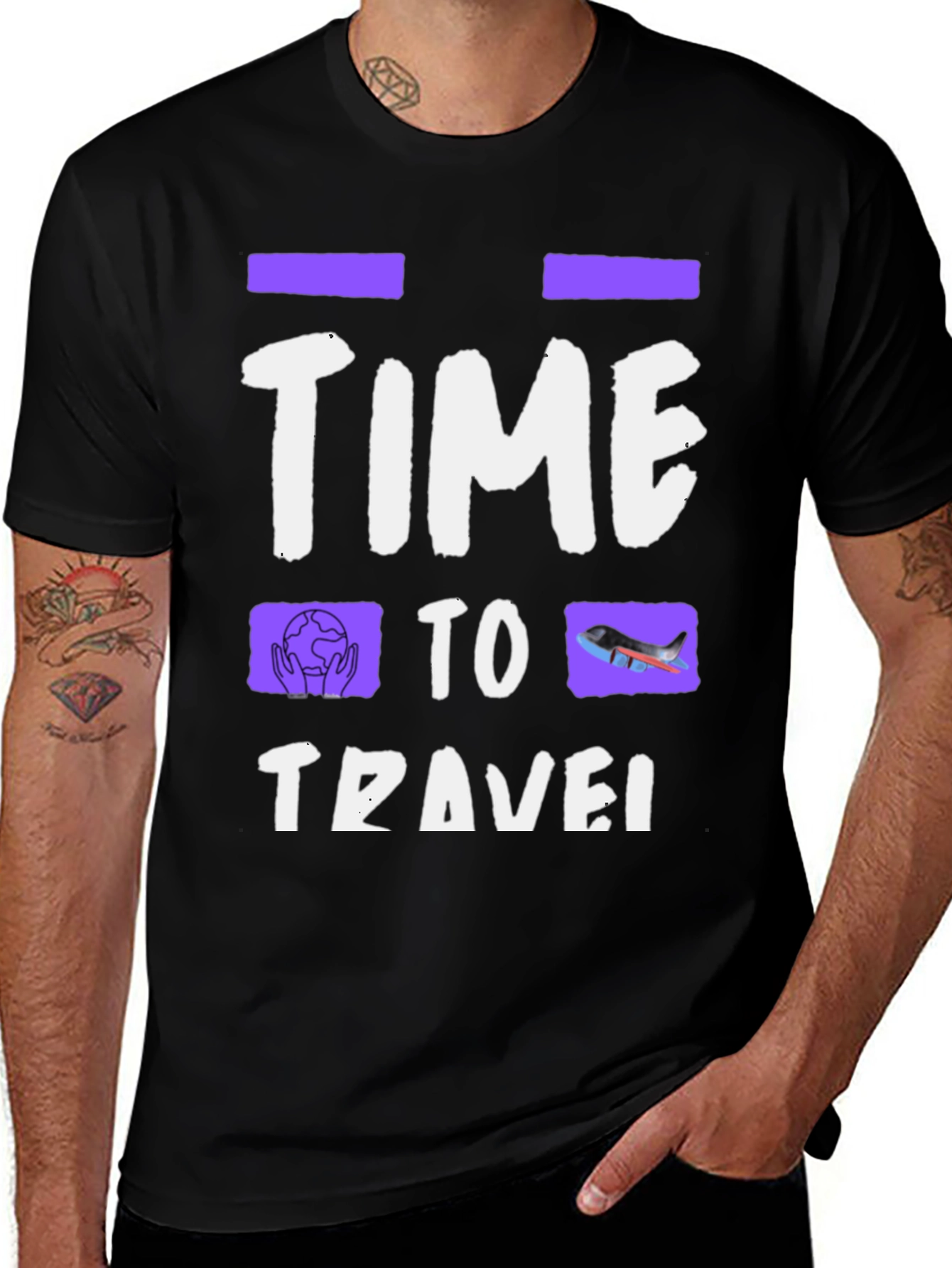 Variant 27 of Time To Travel Graphic T-Shirt