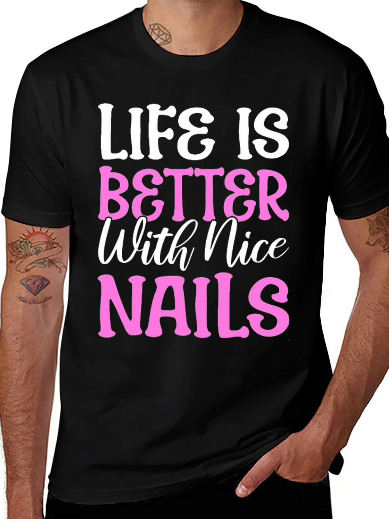 Variant 24 of Life is Better with Nice Nails T-Shirt