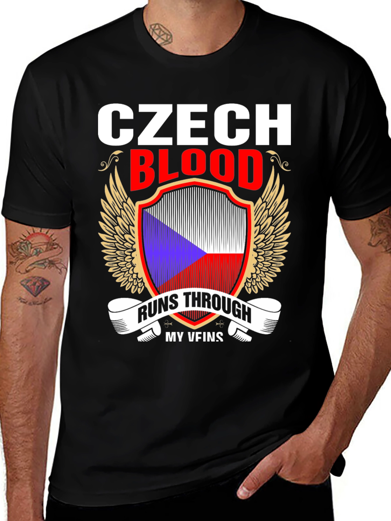 Czech Blood Runs Through My Veins T-Shirt