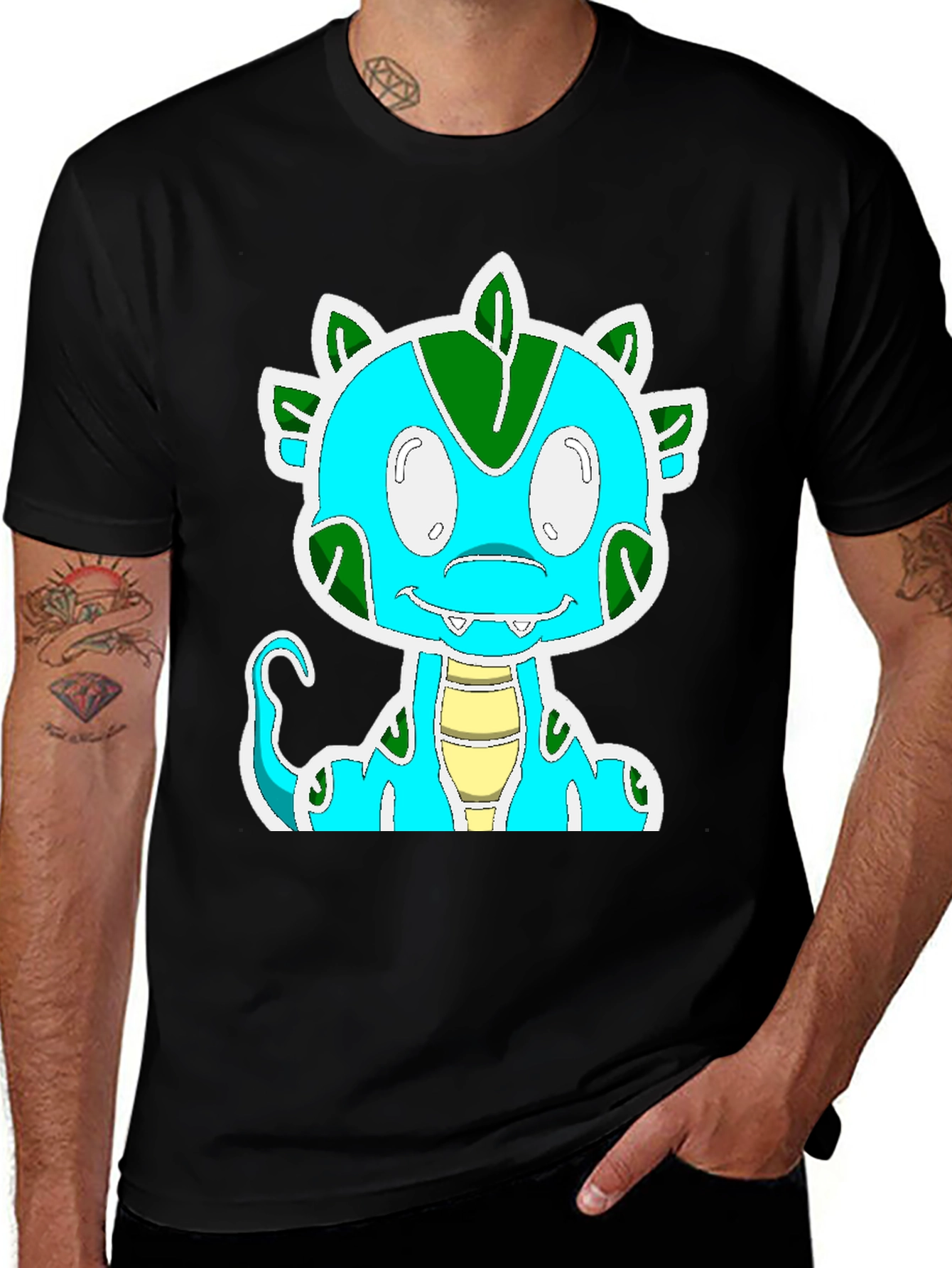 Variant 27 of Cartoon Dinosaur Graphic Tee - Fun & Unique Design